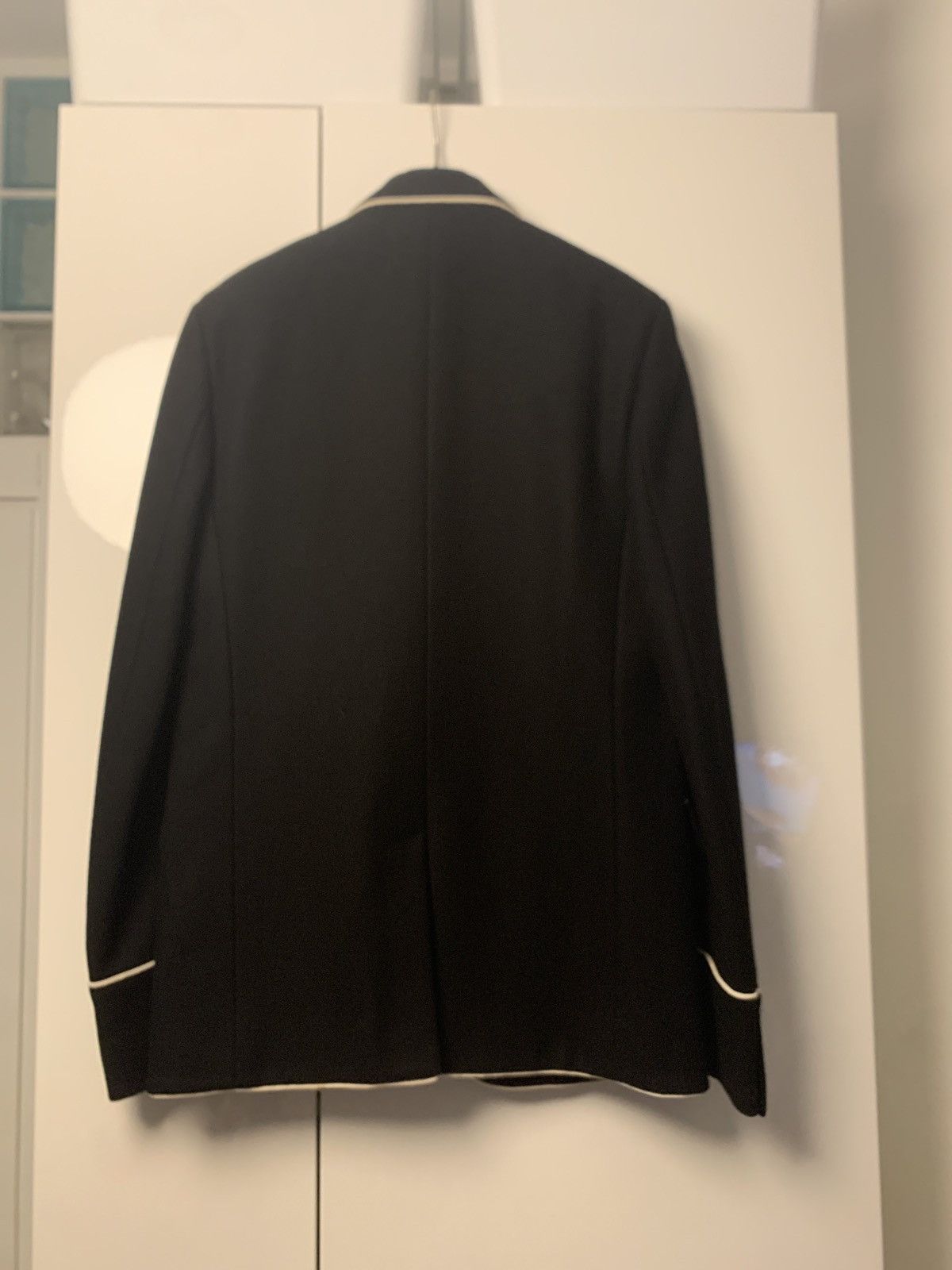 Dior Black jacket with piping Size 48S - 5 Thumbnail