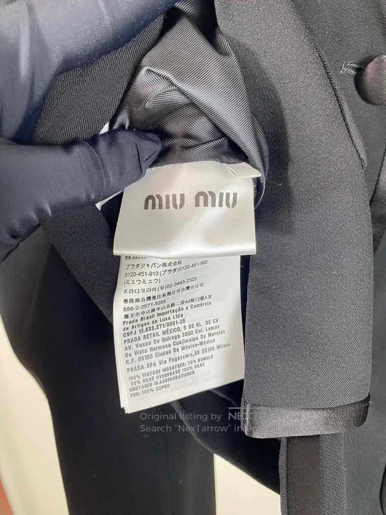 Miu Miu Miu Miu 40 Beaded black short suit Size M / US 6-8 / IT 42-44 - 7 Thumbnail