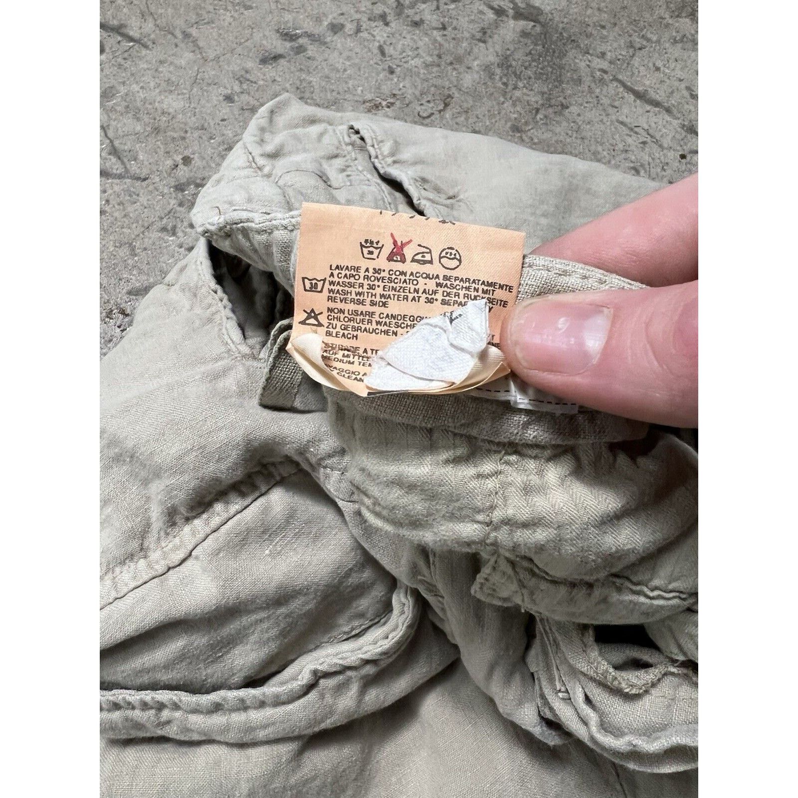 Mason's Mason's Tan Linen Baggy Pants Loose Fit Made In Italy 34x29 Size US 34 / EU 50 - 5 Thumbnail