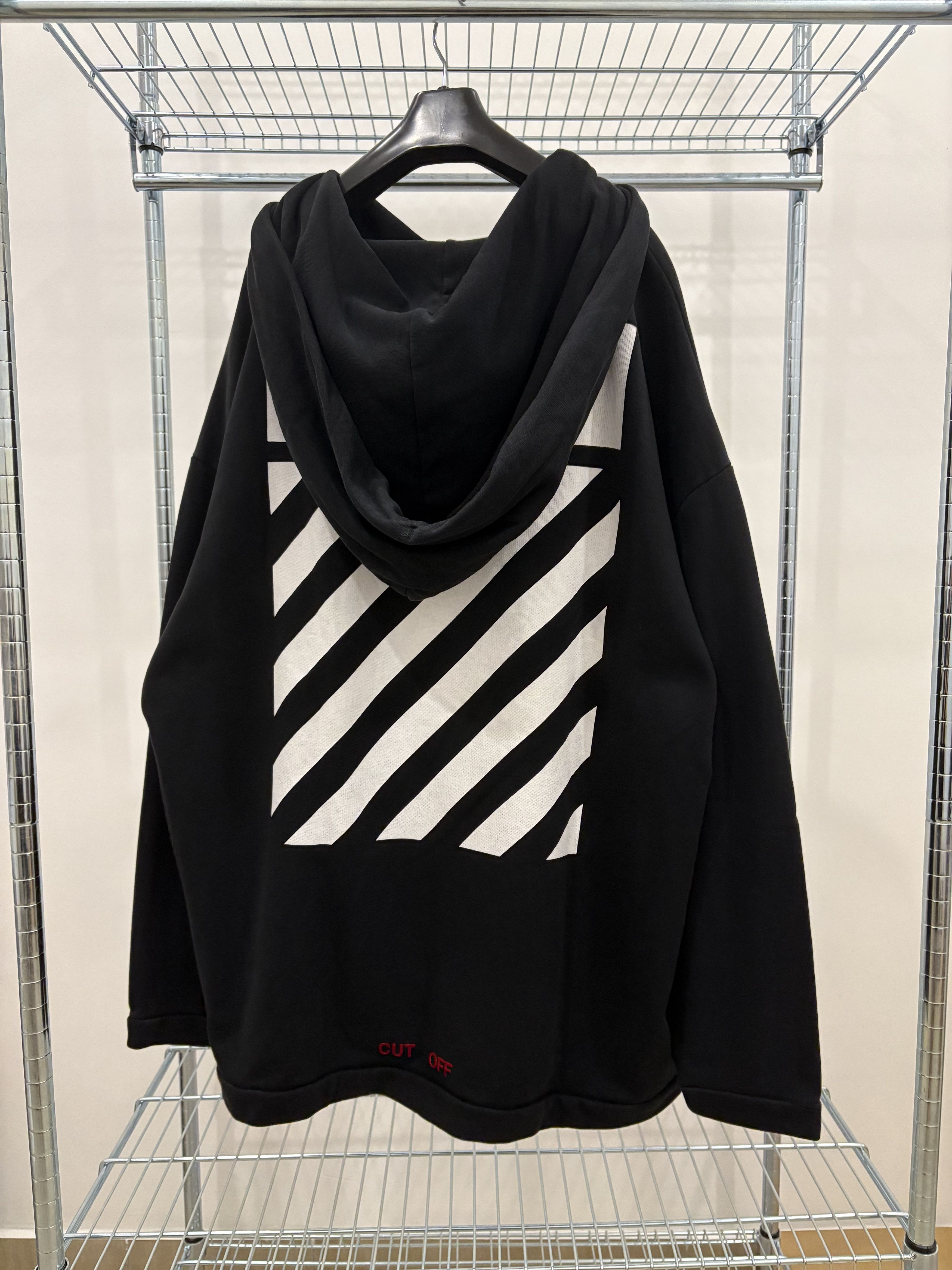 Off-White Off-White c/o Virgil Abloh Nebraska "CUT OFF" Hoodie Size US L / EU 52-54 / 3 - 10 Thumbnail