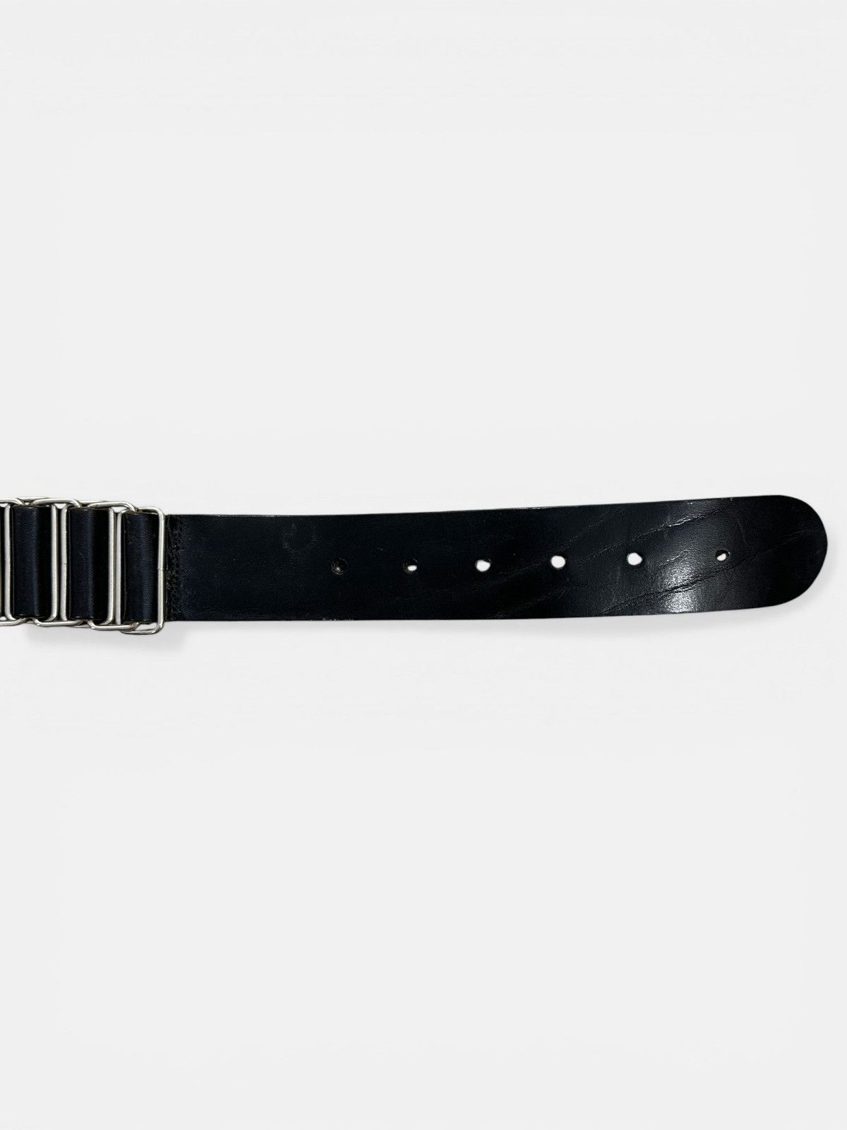 Helmut Lang Helmut Lang - AW98 Chainlink Leather Belt Size ONE SIZE - 5 Thumbnail