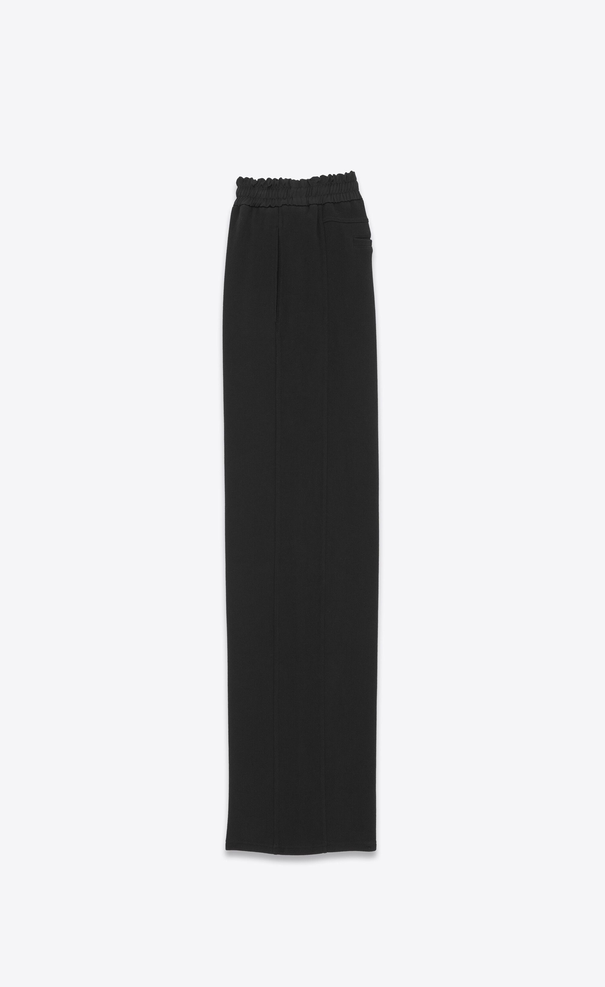 Saint Laurent Paris o1s1wg111224 Wide-Leg Sweatpants & Joggers Fleece in Black Size US 36 / EU 52 - 3 Thumbnail
