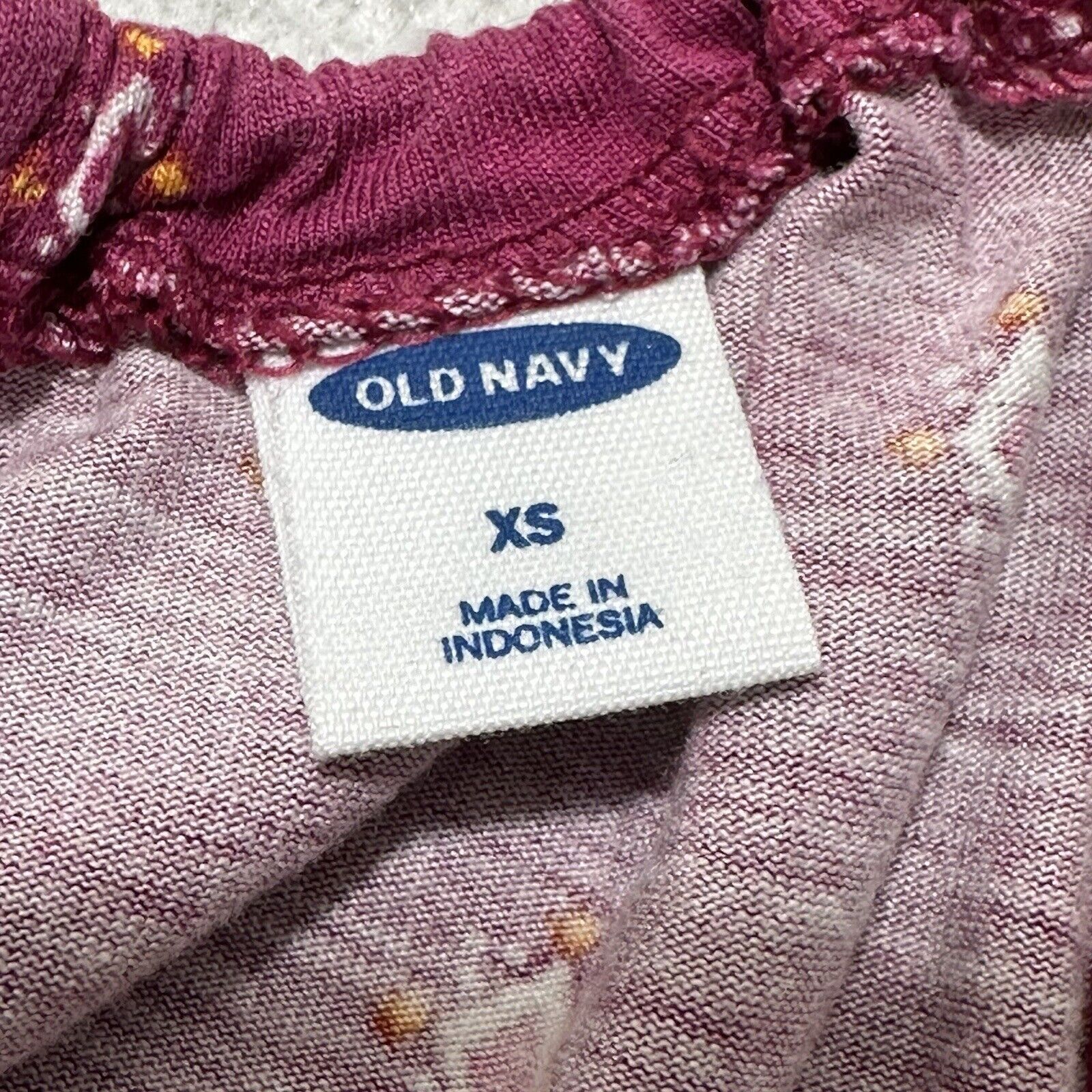 Old Navy Old Navy XS Babydoll Tank Top Berry Purple Boho Print Size XS / US 0-2 / IT 36-38 - 3 Thumbnail