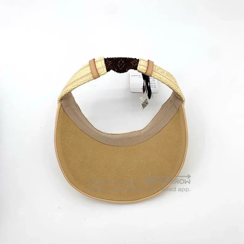 Louis Vuitton Louis Vuitton Yellow logo presbyopic jacquard sunshade hat Size ONE SIZE - 6 Thumbnail