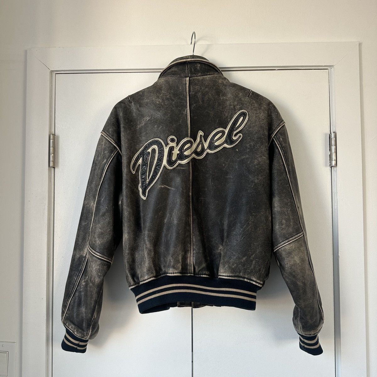 Diesel DIESEL Bomber Leather Jacket Size US M / EU 48-50 / 2 - 2 Thumbnail