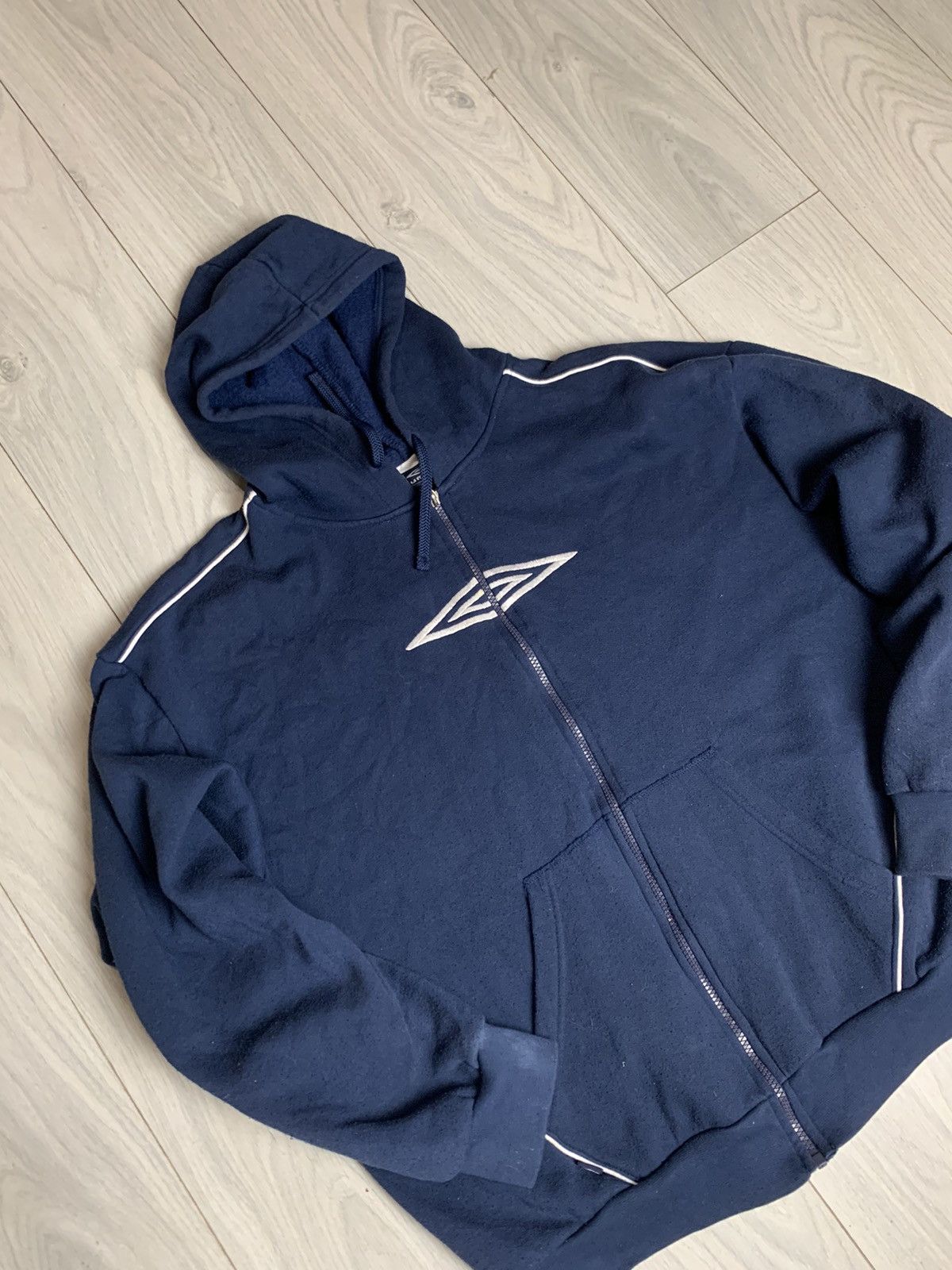 Umbro Vintage Zip Hoodie Umbro Centre Logo Size US XL / EU 56 / 4 - 2 Thumbnail