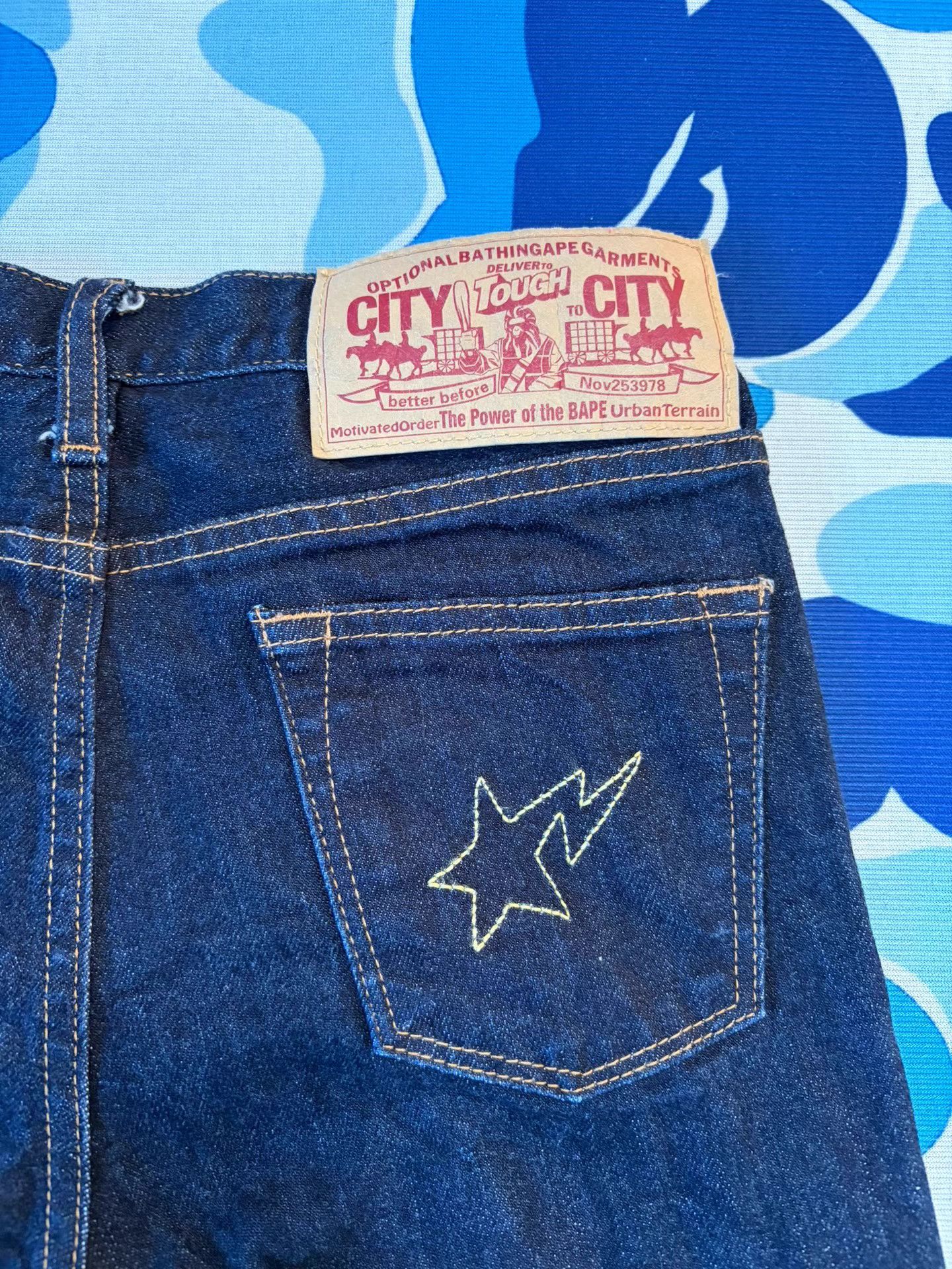 Bape Bape Vintage Meteor Jeans Size US 29 - 3 Thumbnail