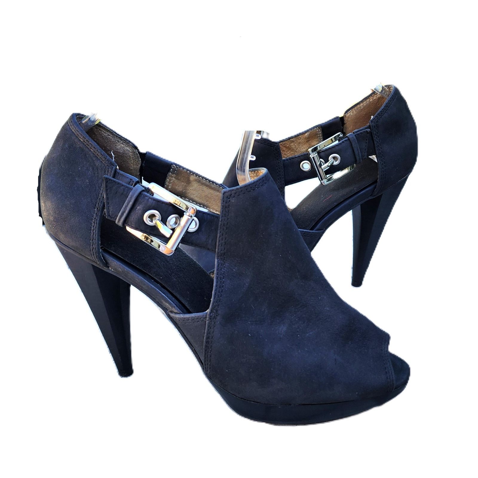 Michael Kors MICHAEL Michael Kors Leather Hexagon Cone Platform Heels Size US 7.5 / IT 37.5 - 5 Thumbnail