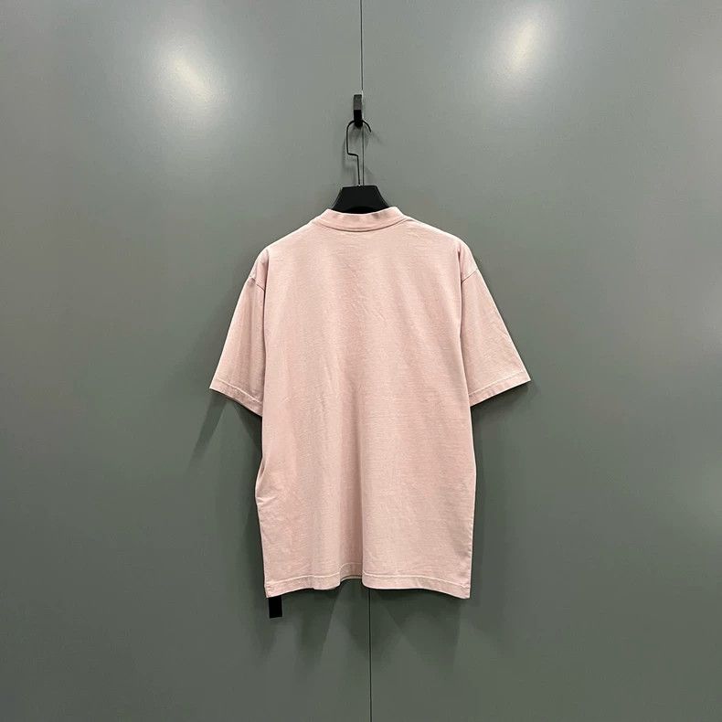 Balenciaga Balenciaga Pink embroidered logo short sleeve Size US XS / EU 42 / 0 - 2 Thumbnail