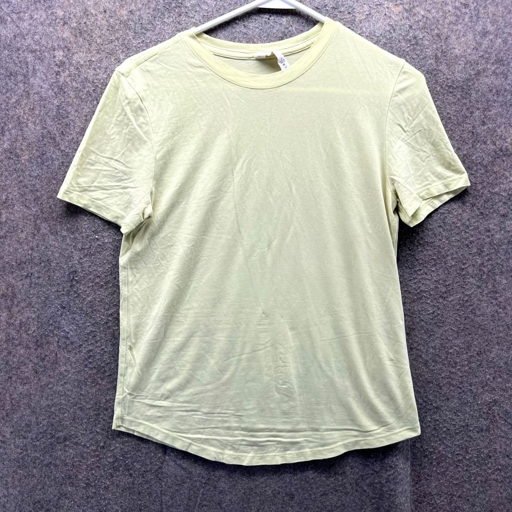 Lululemon VINTAGE Lululemon Shirt Women 2 Green Short Sleeve Crew Neck Knit Cotton T-Shirt Regular Stretch Fashion Women 90s Size XS / US 0-2 / IT 36-38 - 2 Thumbnail