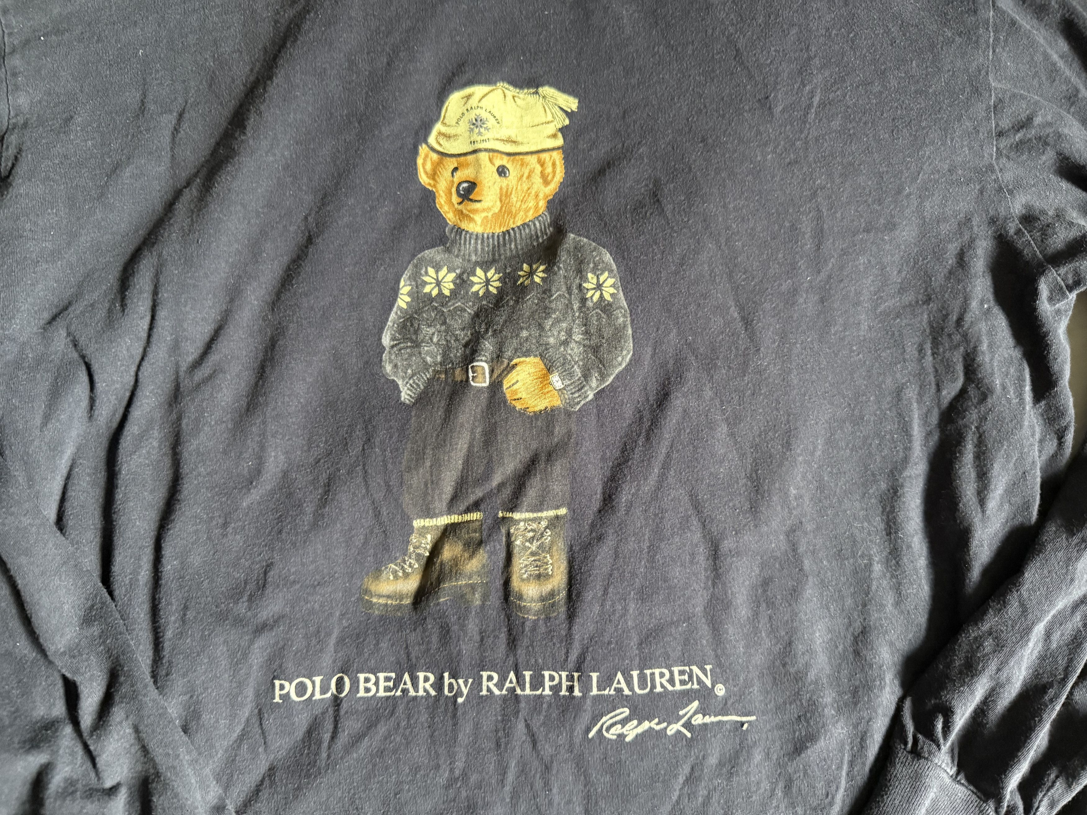 Polo Ralph Lauren Polo Ralph Lauren Polo Bear Long sleeve Tee Shirt Medium Size US M / EU 48-50 / 2 - 1 Thumbnail