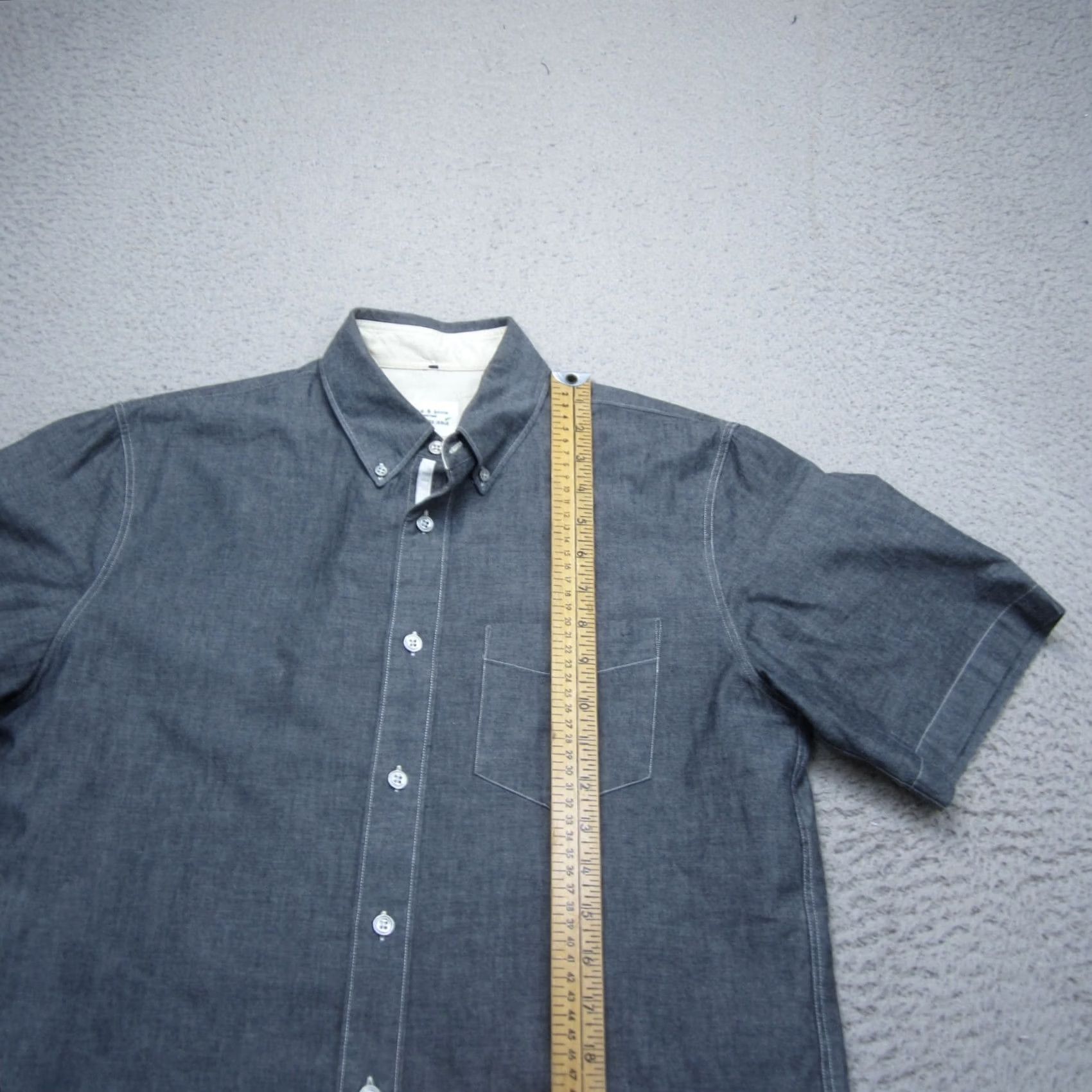 Rag & Bone Rag & Bone Shirt Mens S Gray Button Up Work Standard Issue Pocket Casual Preppy Size US S / EU 44-46 / 1 - 6 Thumbnail