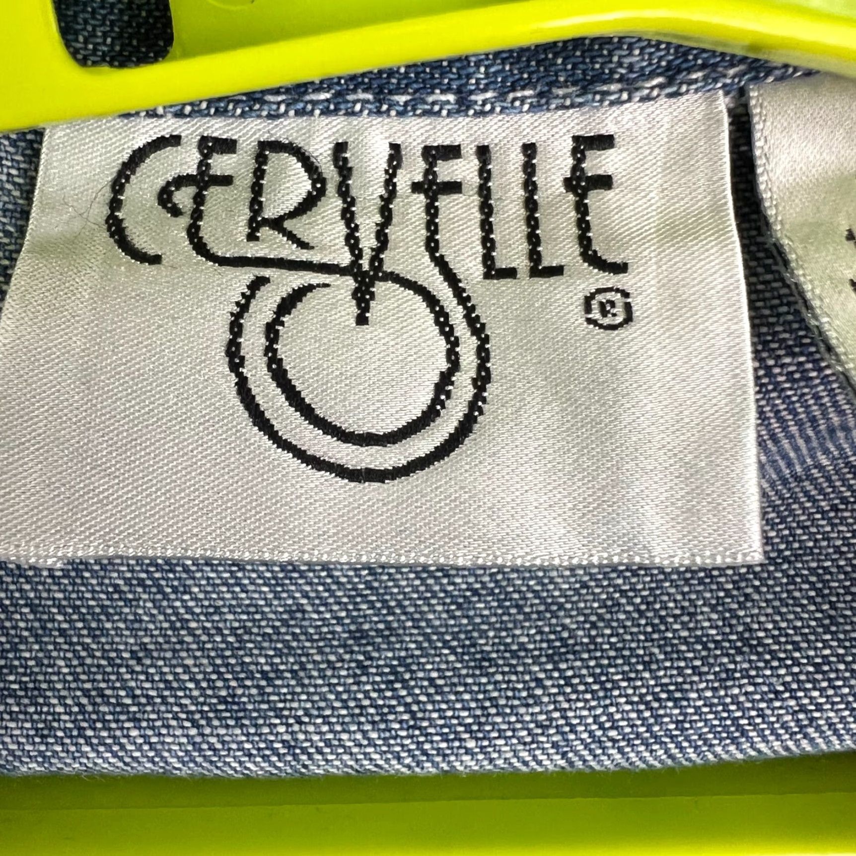 Denime VINTAGE Cervelle Denim Shirt L Womens Light Blue Pink Embroidered 100% Cotton Button-Up Lightweight Womens Size L / US 10 / IT 46 - 6 Thumbnail