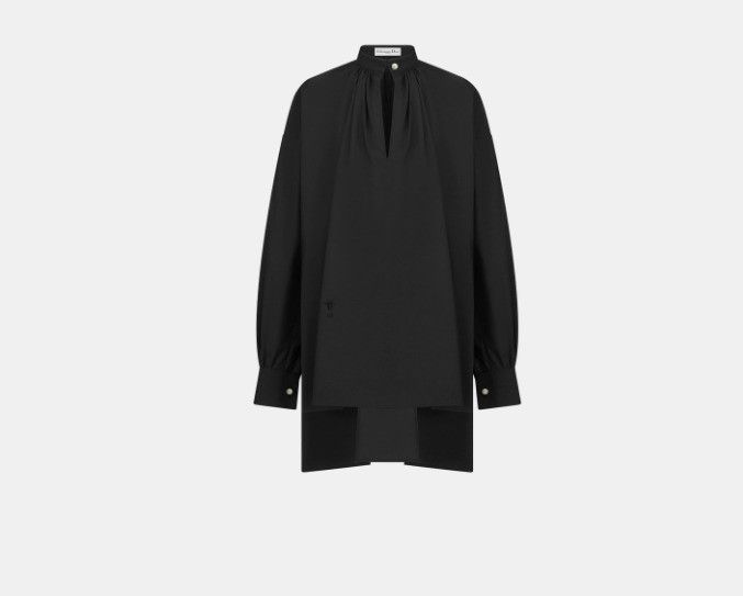 Dior o1w1db10225 411B34A Blouse in Black Size L / US 10 / IT 46 - 1 Thumbnail