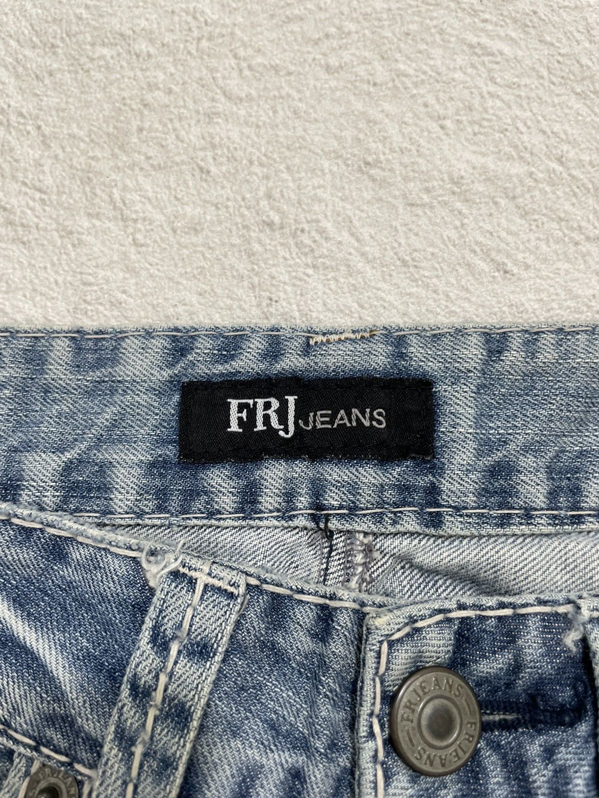 Japanese Brand FRJ Light Blue Washed Jeans Size US 30 / EU 46 - 6 Thumbnail