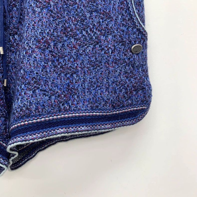 Chanel Chanel Dark blue logo drawstring cotton casual knitted sho Size 25" / US 0 / IT 36 - 4 Thumbnail