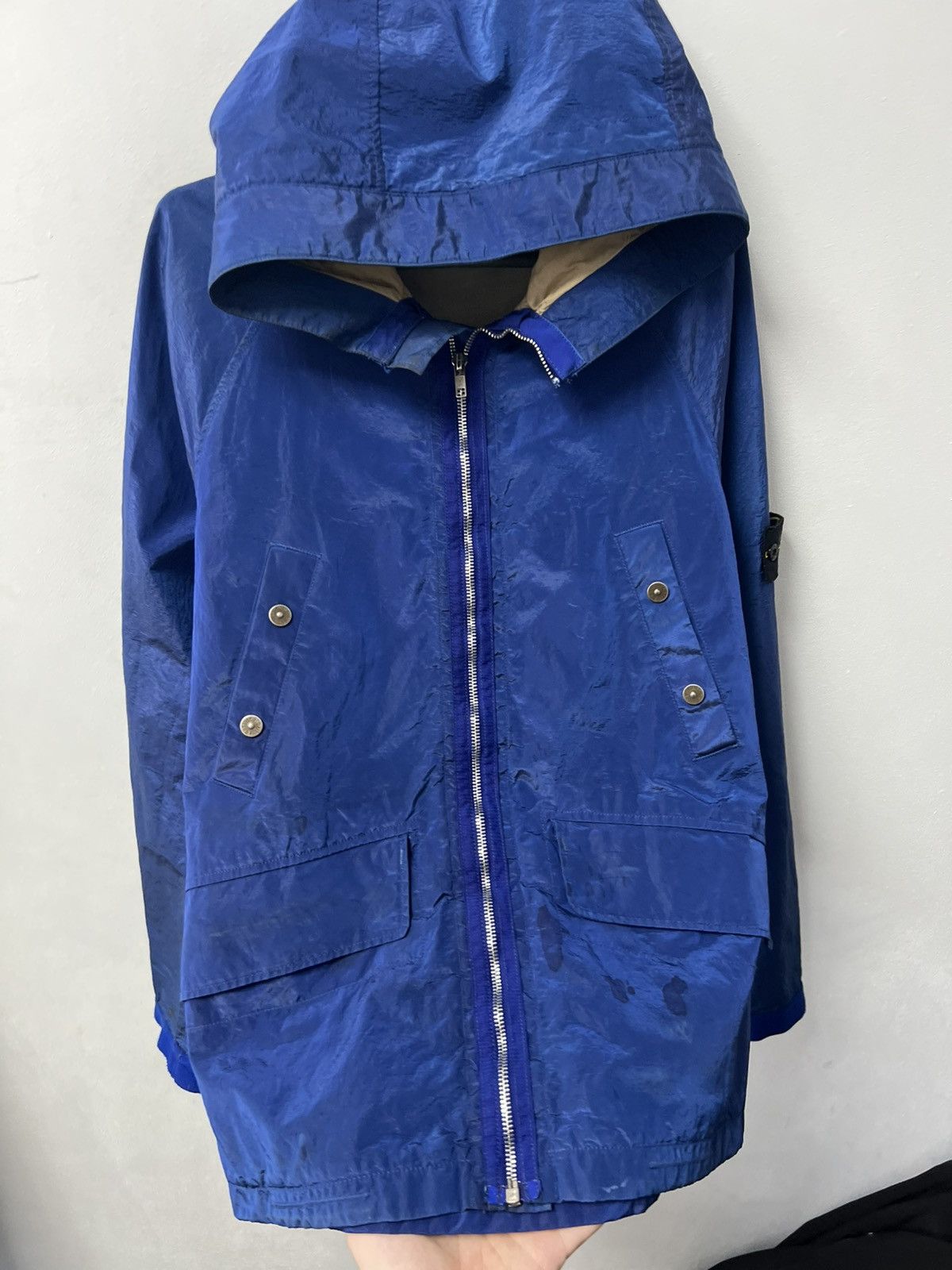 Stone Island Rare Vintage Stone Island Nylon Jacket Metal Blue Mens Size US L / EU 52-54 / 3 - 15 Thumbnail