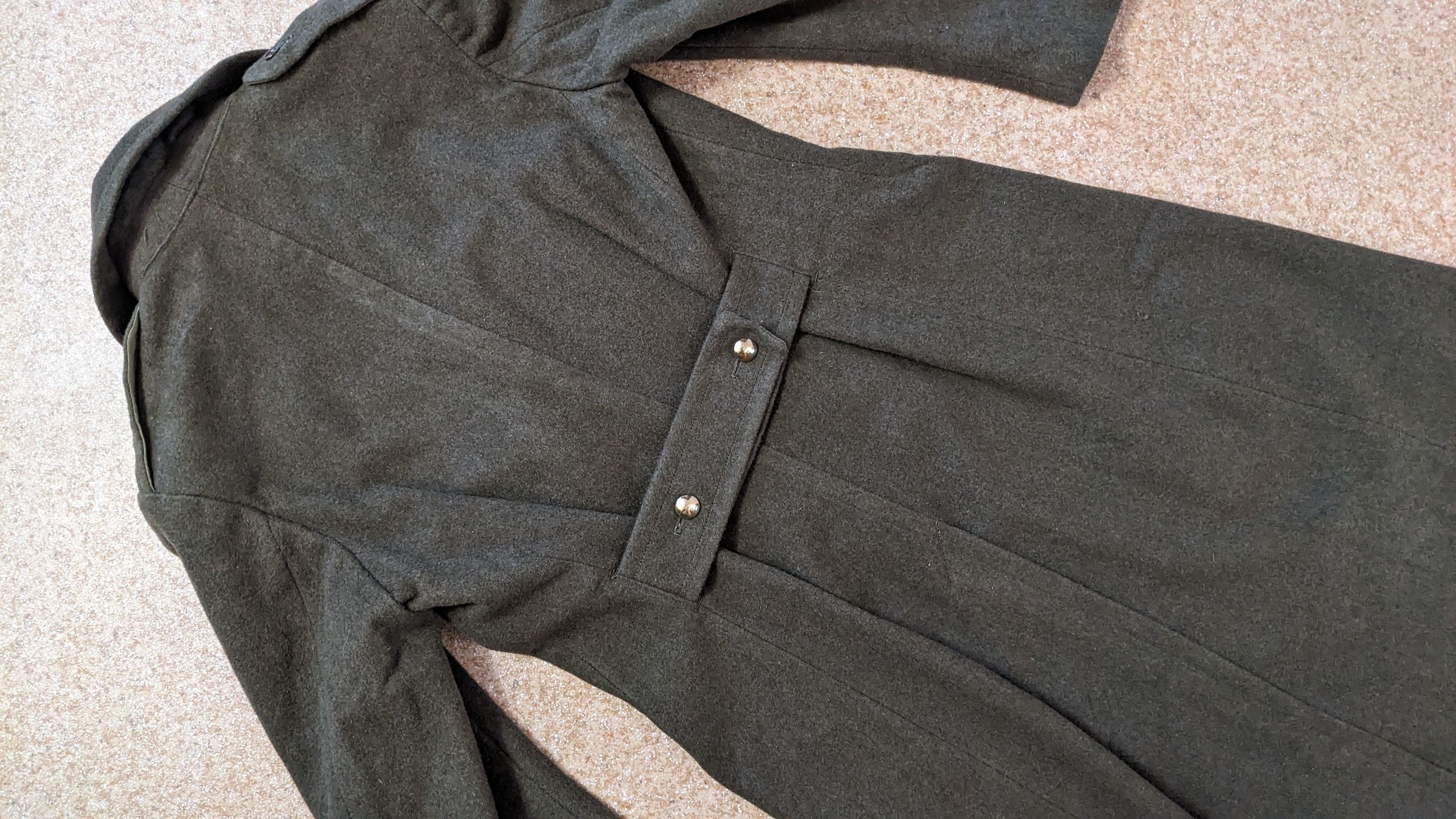 Vintage Vintage 60s Wool Jacket French Overcoat Military Army 1964 Size US S / EU 44-46 / 1 - 6 Thumbnail