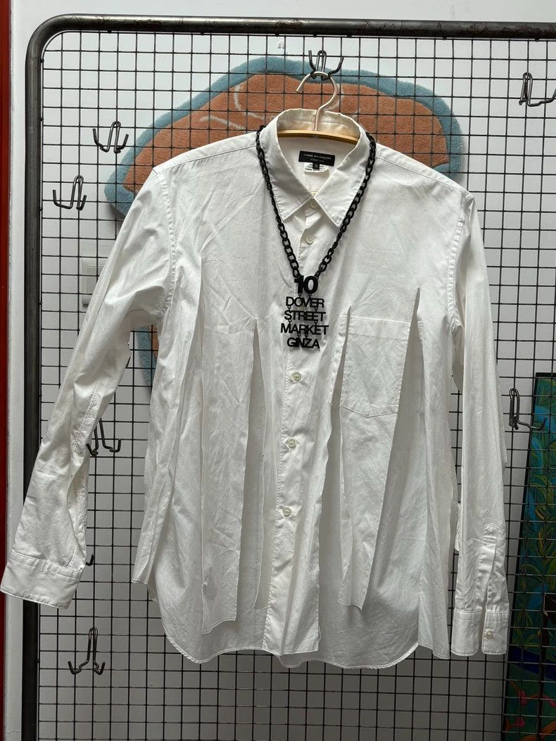Comme des Garcons Comme Des Garcons White shirt with cut fringe hem Size M / US 6-8 / IT 42-44 - 3 Thumbnail