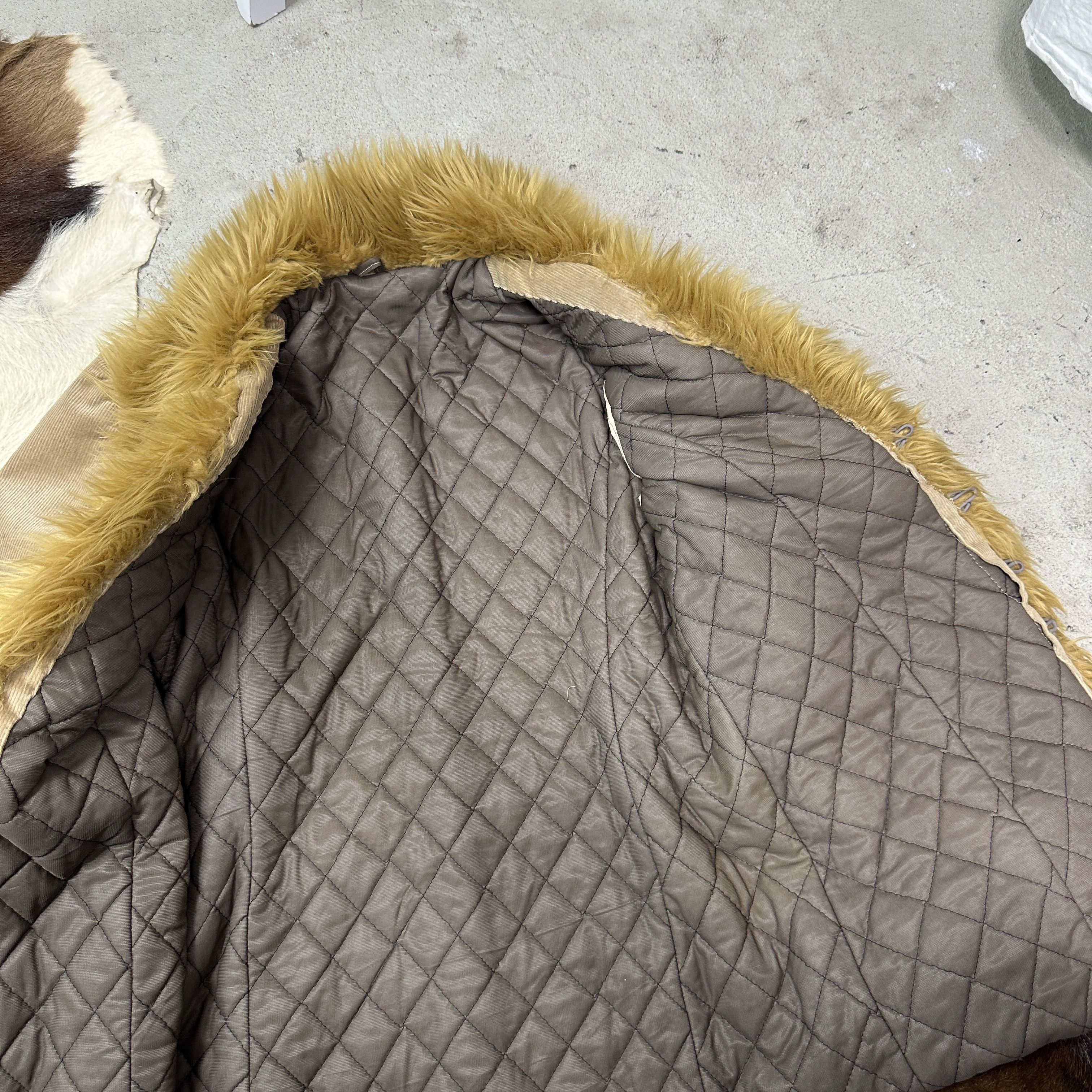 Vintage Vintage Vintage Corduroy Penny Lane Afghan Faux Fur Coat 00s Size M / US 6-8 / IT 42-44 - 7 Thumbnail