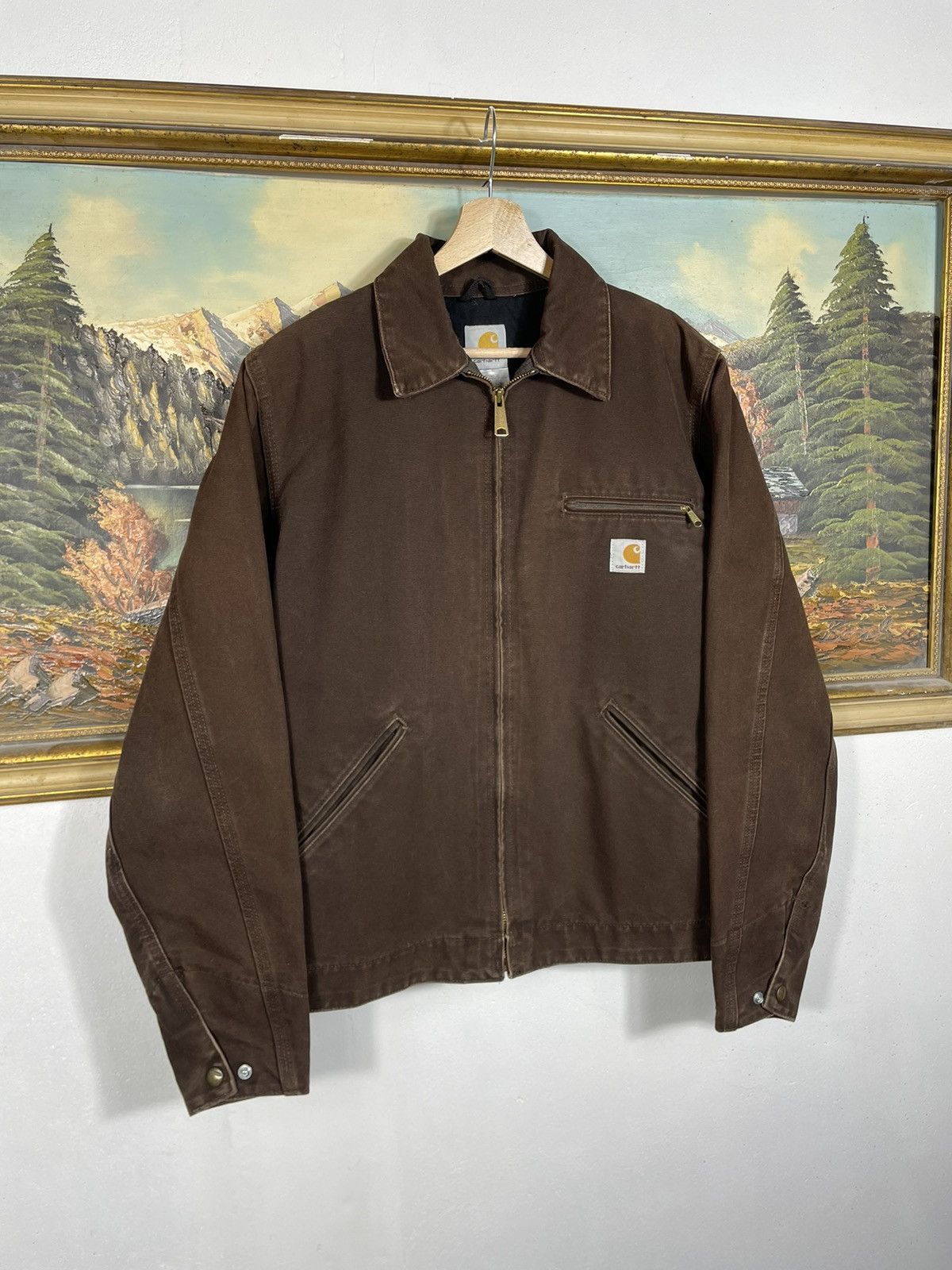 Carhartt Carhartt Retro 00s Denim Jacket Distressed Workwear Skate Size US S / EU 44-46 / 1 - 2 Thumbnail