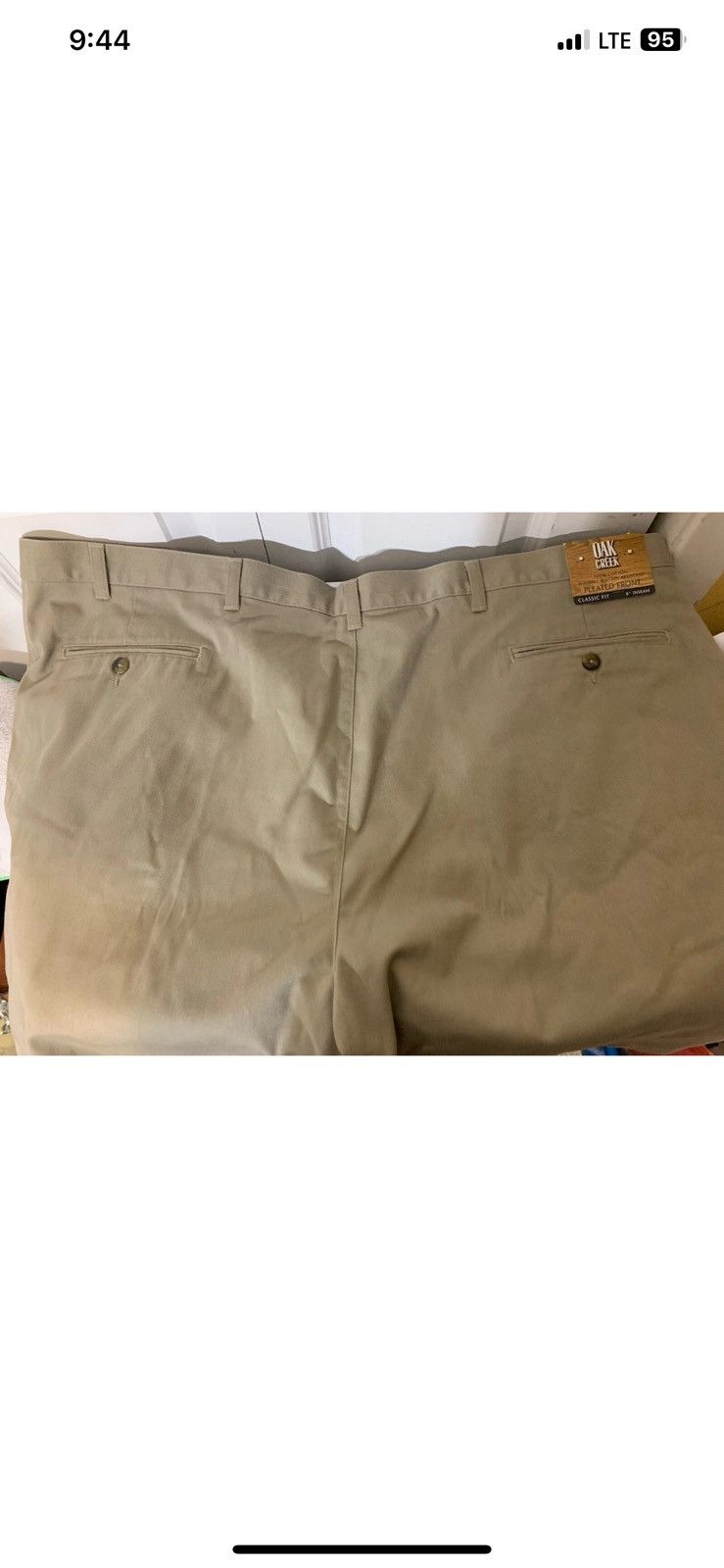 Other Oak Creek Shorts Mens Size 48 Big Tan Beige New Easy Care Size US 44 / EU 60 - 5 Thumbnail