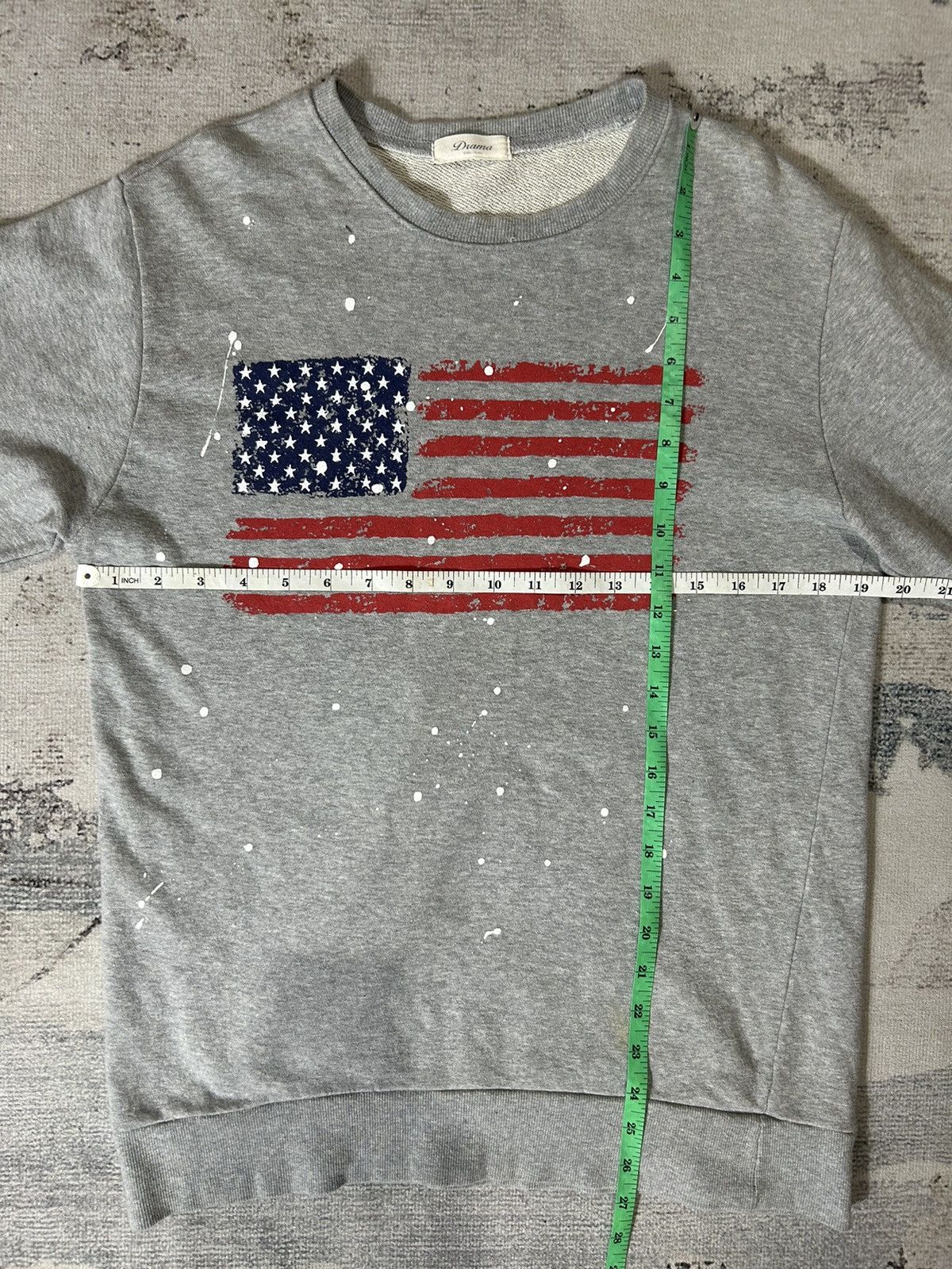 20471120 Kapital Style Distressed American Flag Sweatshirt Size US L / EU 52-54 / 3 - 7 Thumbnail
