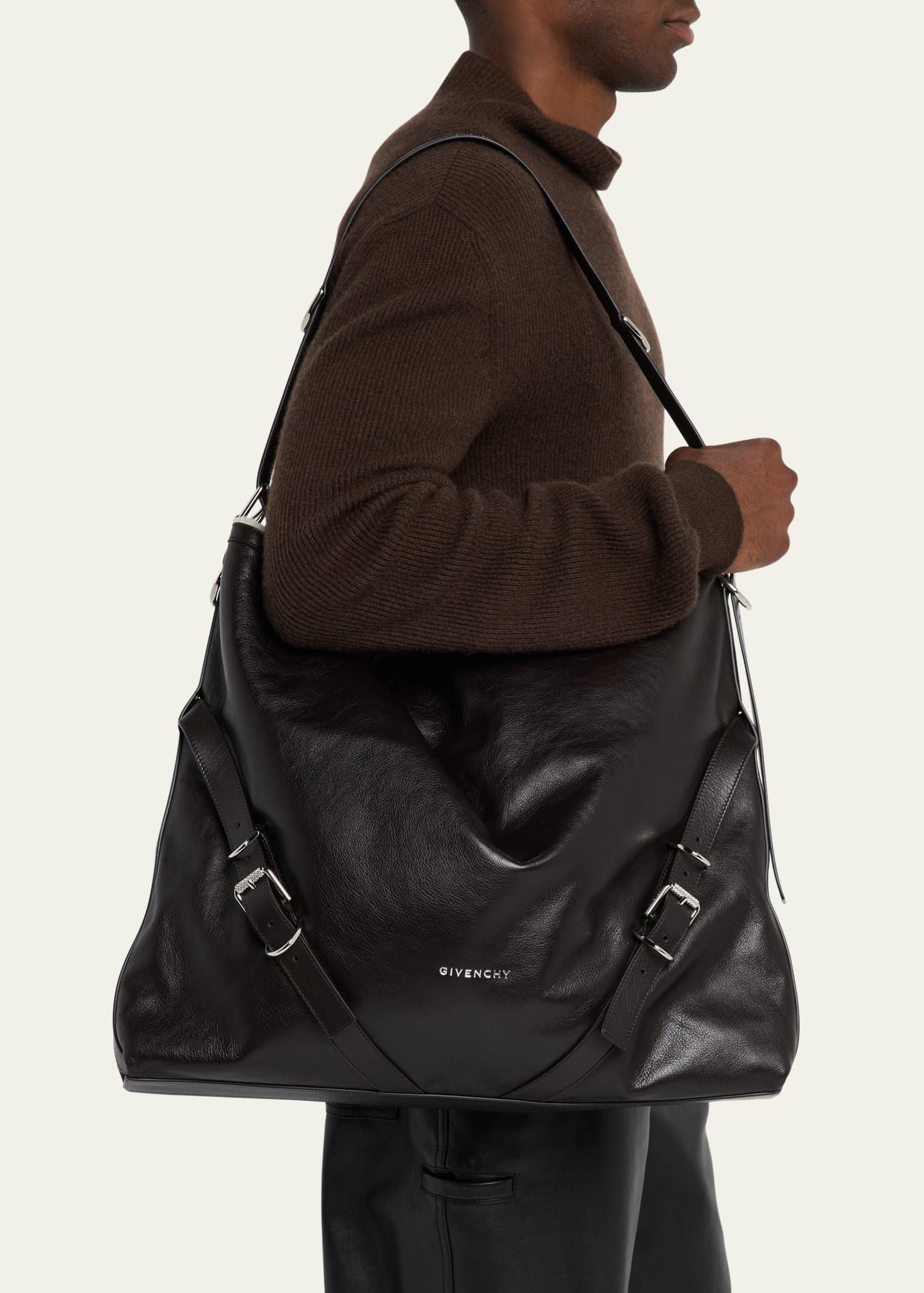 Givenchy o1w1db10925 Size: OS / Voyou Large Bag in Black Size ONE SIZE - 2 Thumbnail
