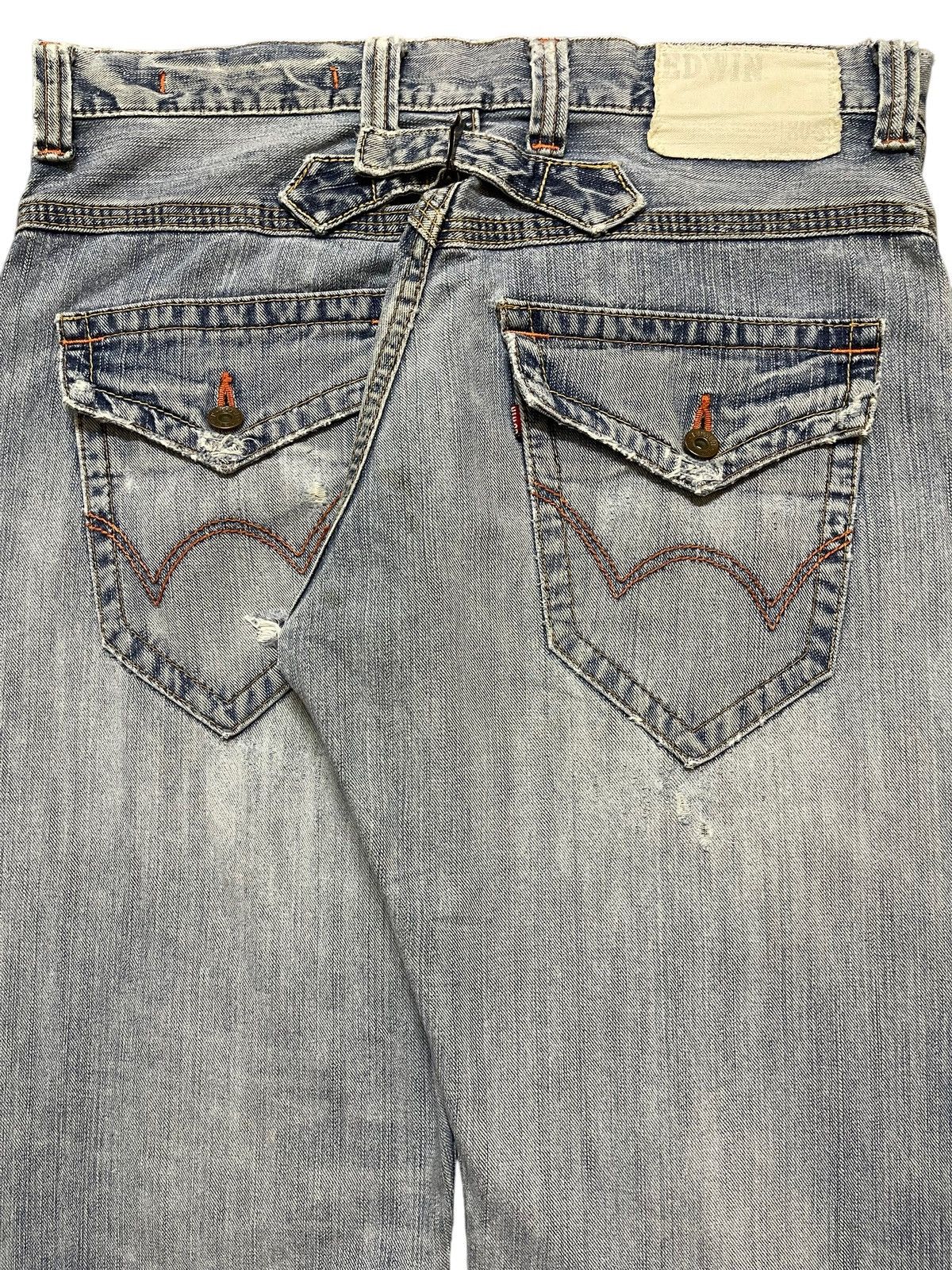 Edwin Edwin XV Exclusive Buckle Light Faded Wash Baggy Wide Leg Size US 33 - 6 Thumbnail