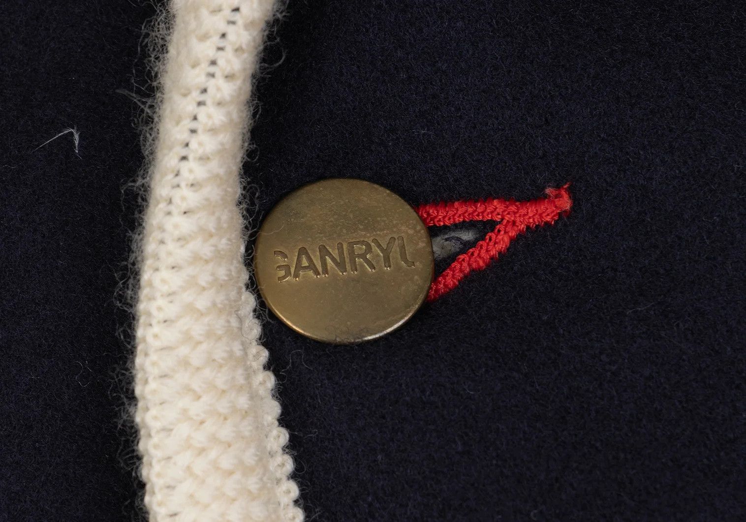 Ganryu Wool Flannel Piping Design Jacket in Navy, Size S Size US S / EU 44-46 / 1 - 5 Thumbnail