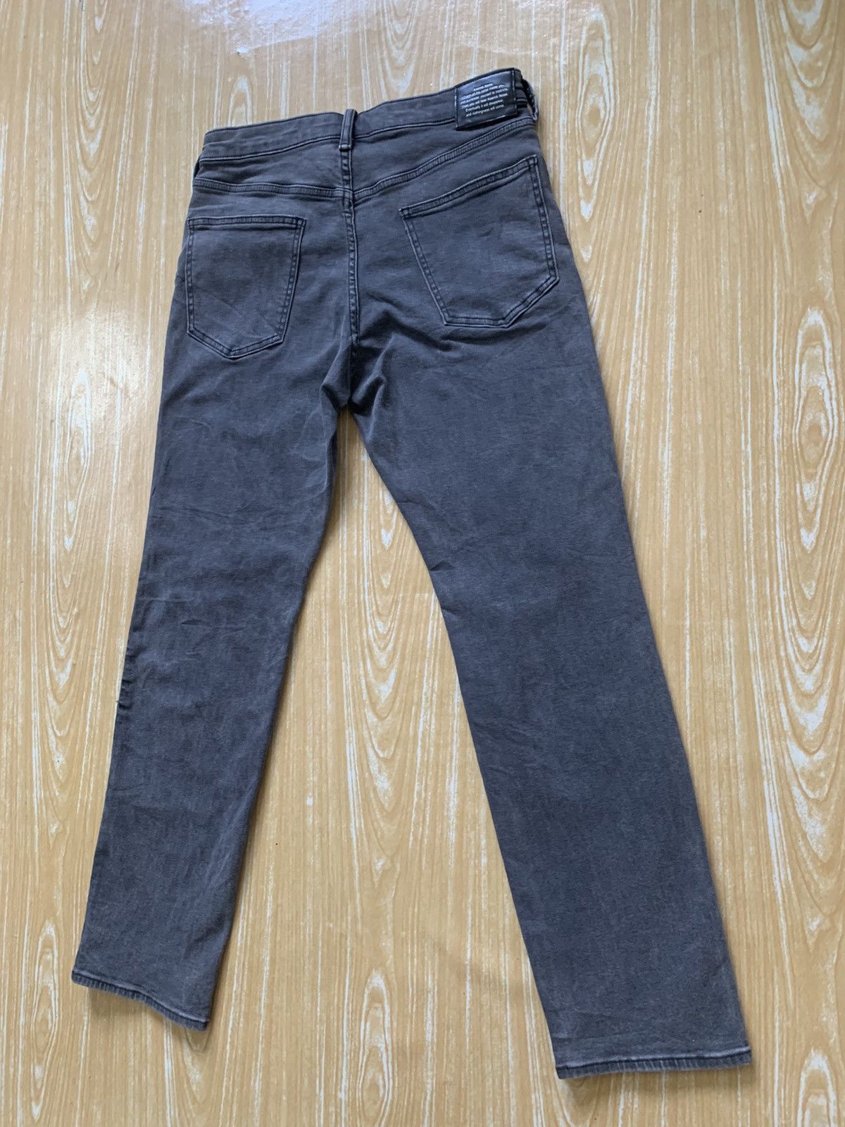 GU Distressed Gu X Undercover Faded Black Stretching Jeans Pant Size US 30 / EU 46 - 8 Thumbnail