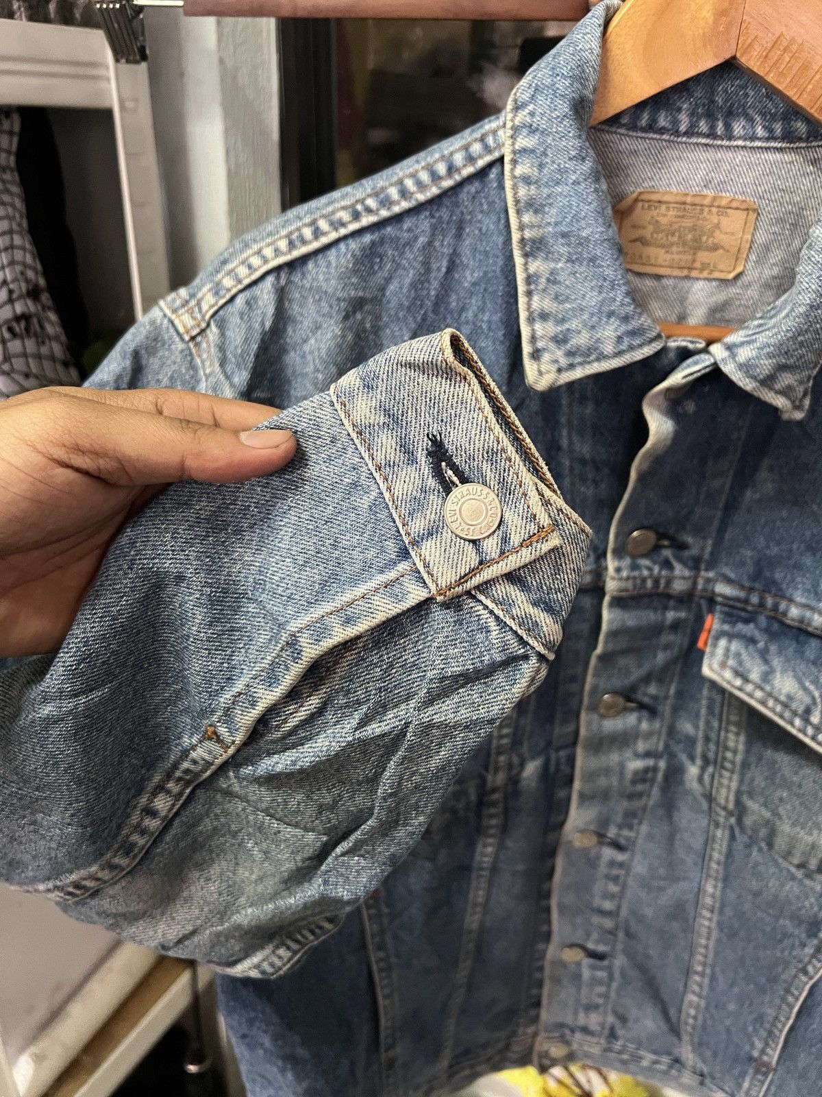 Levi's Vintage Clothing Vintage Trucker Levis Denim Orange Tag Size US M / EU 48-50 / 2 - 8 Thumbnail