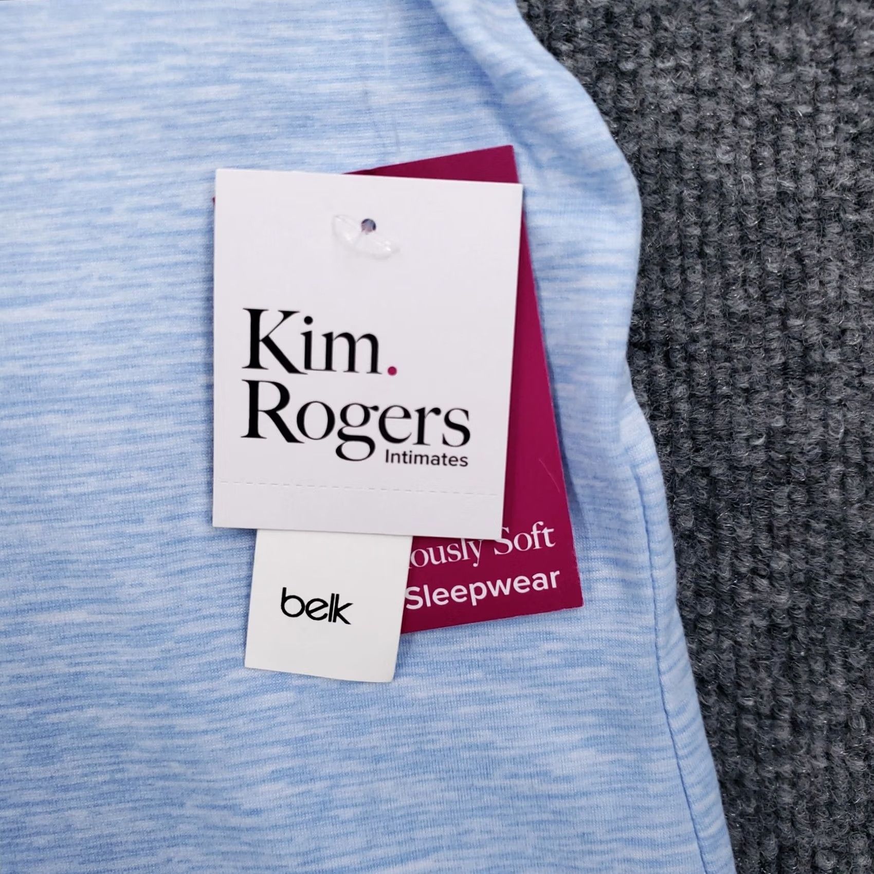 Vintage Kim Rogers Shirt Womens L Blue Sleepshirt Basic Luxuriously Soft Sleepwear NEW Size L / US 10 / IT 46 - 6 Thumbnail