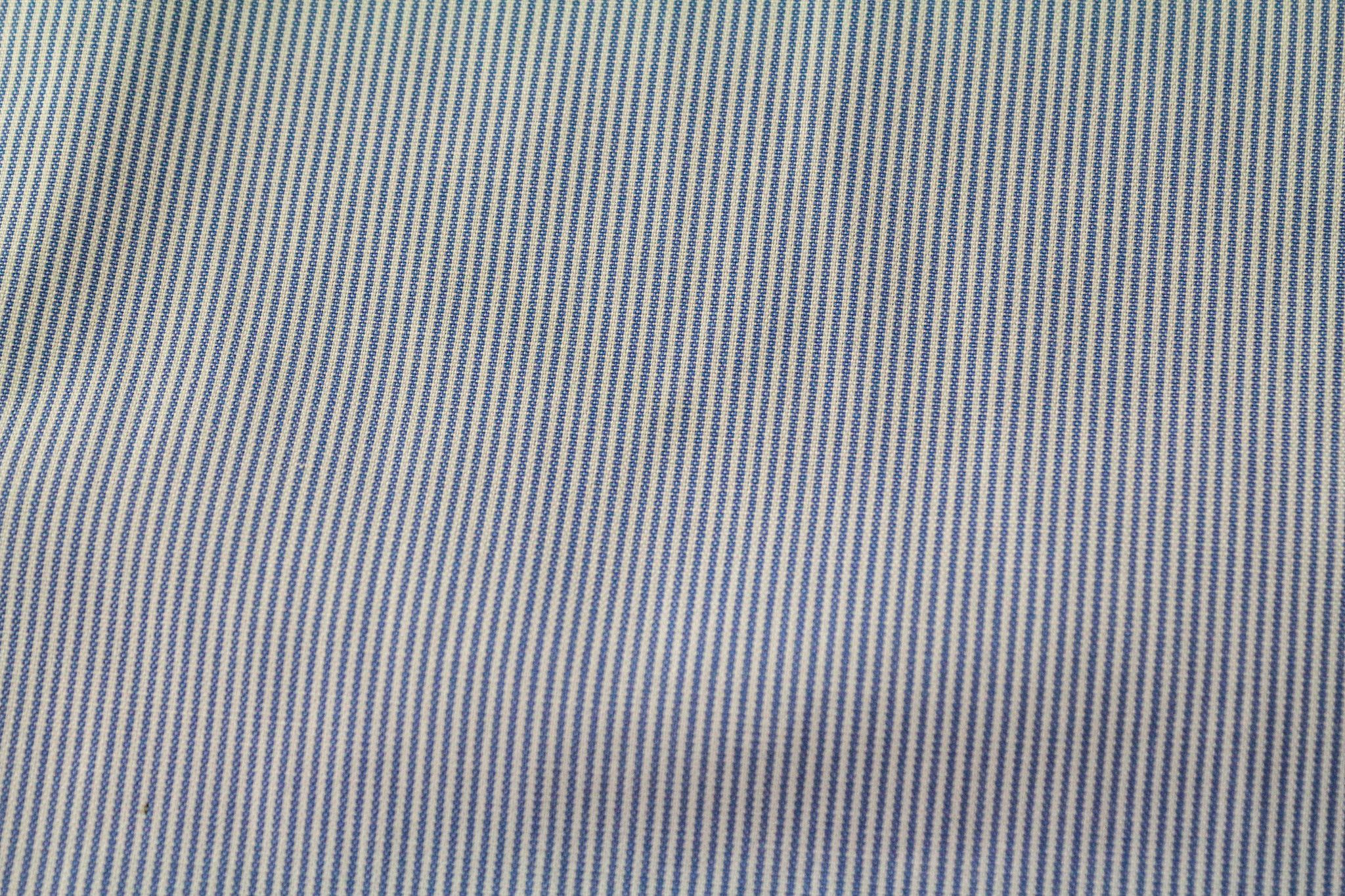 Suitsupply 37/14 1/2 Extra Slim Blue Cotton Striped Shirt 79356 Size 38R - 8 Thumbnail