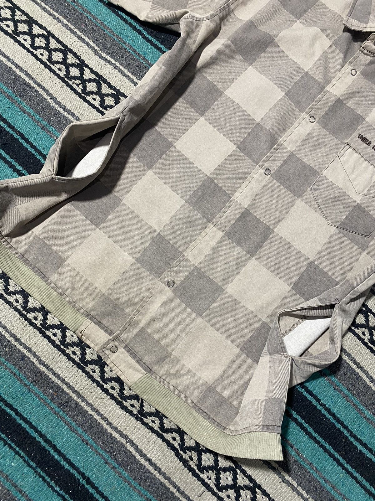 Undercover 2000s Undercover Chaotic Snap Button Gingham Shirt Size US L / EU 52-54 / 3 - 8 Thumbnail