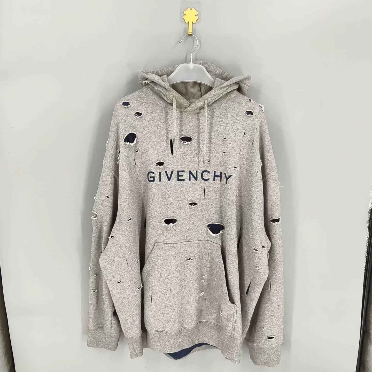 Givenchy Givenchy Gray Distressed Layered Hoodie Size US XL / EU 56 / 4 - 1 Thumbnail