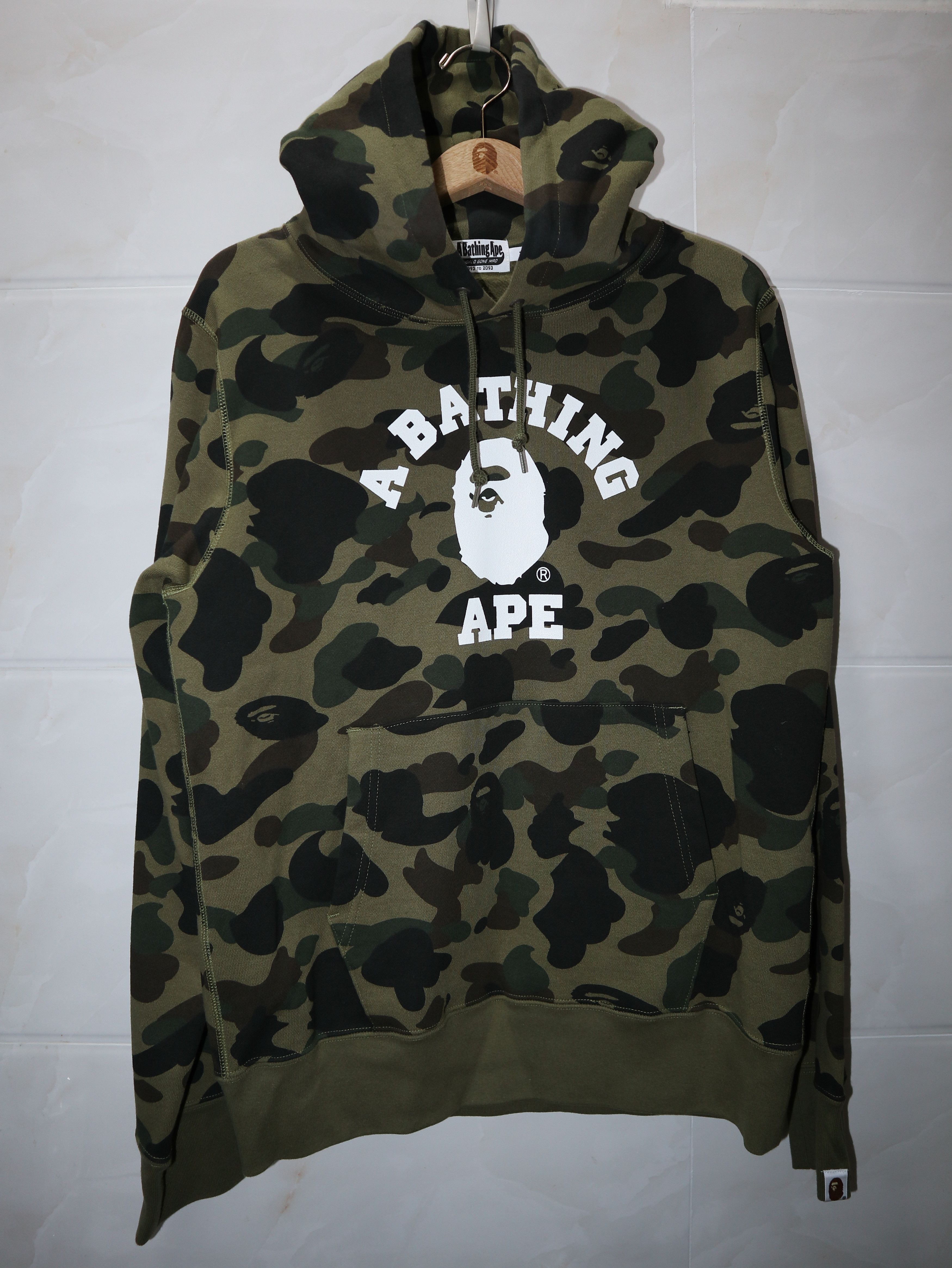 A Bathing Ape Ape Head Logo 1st Camo Hoodie