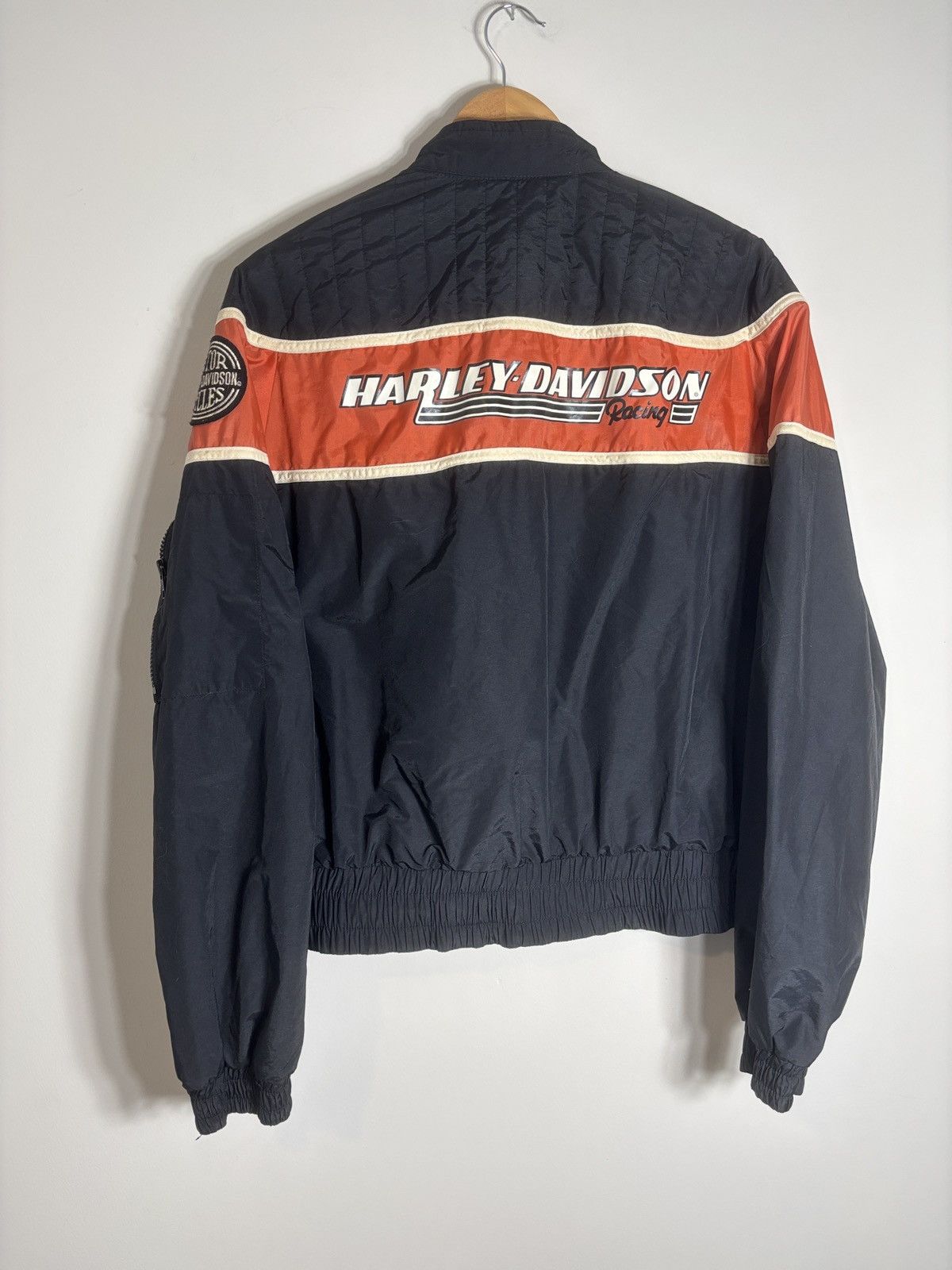 Harley Davidson Vtg Harley Davidson Motorcycles Bomber Jacket USA Sun Fade Size M / US 6-8 / IT 42-44 - 5 Thumbnail