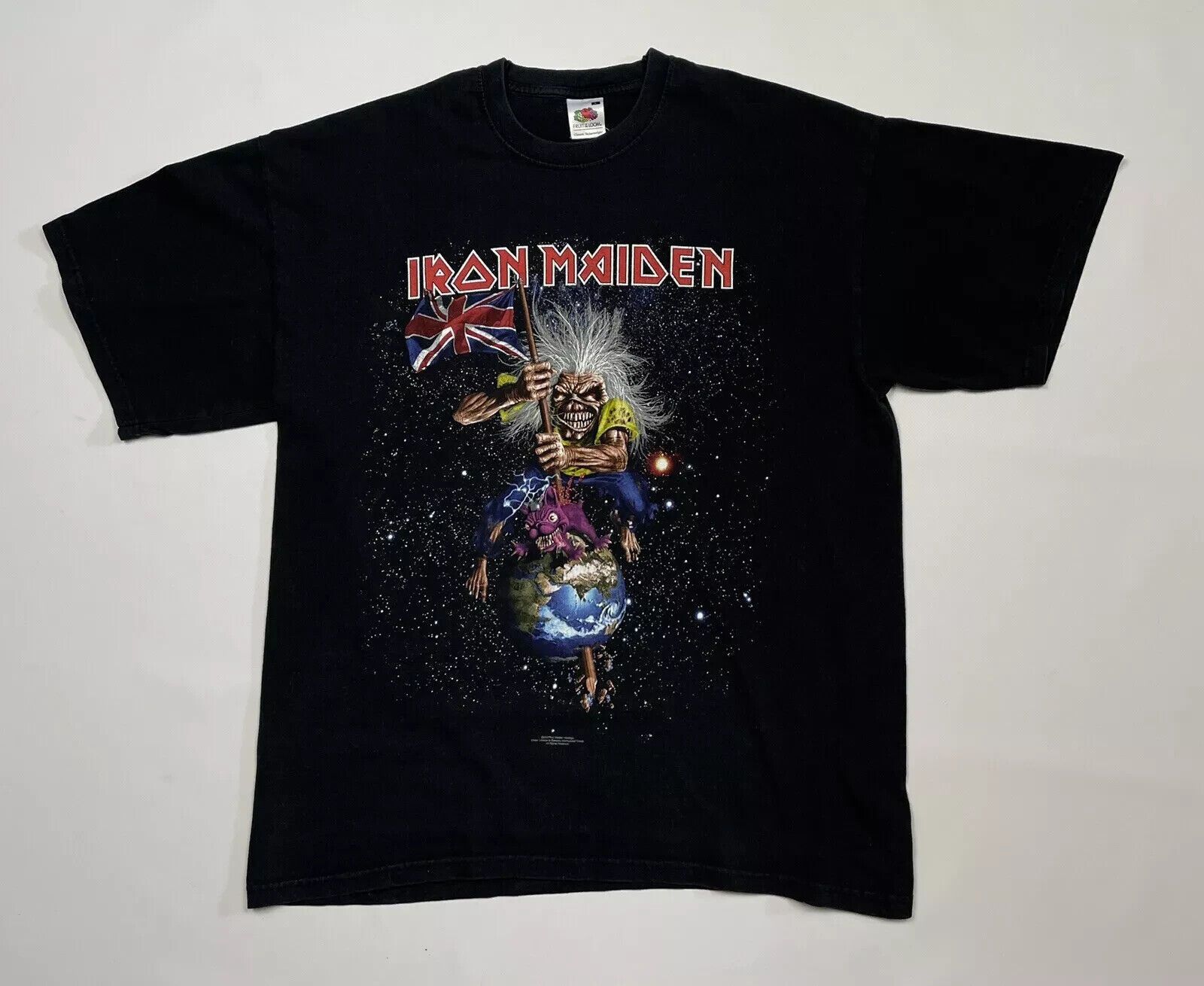 Fruit Of The Loom VINTAGE 2000s Y2K IRON MAIDEN DOWNLOAD FESTIVAL 2007 SHIRT Size US L / EU 52-54 / 3 - 1 Thumbnail
