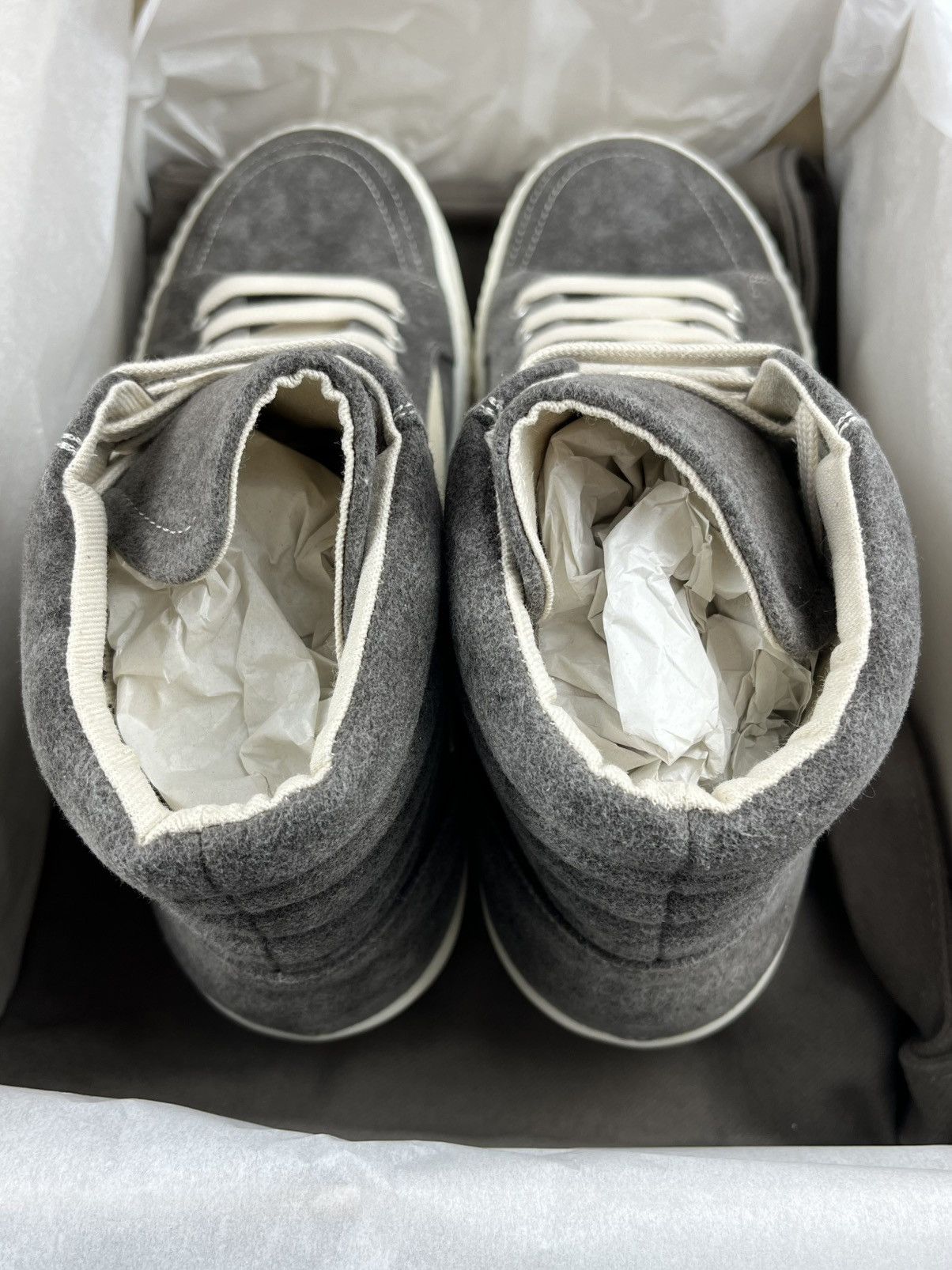 Rick Owens FW24 Rick Owens Vans Vintage Sneaks High Moleskin DRKSHDW Size US 11 / EU 44 - 5 Thumbnail