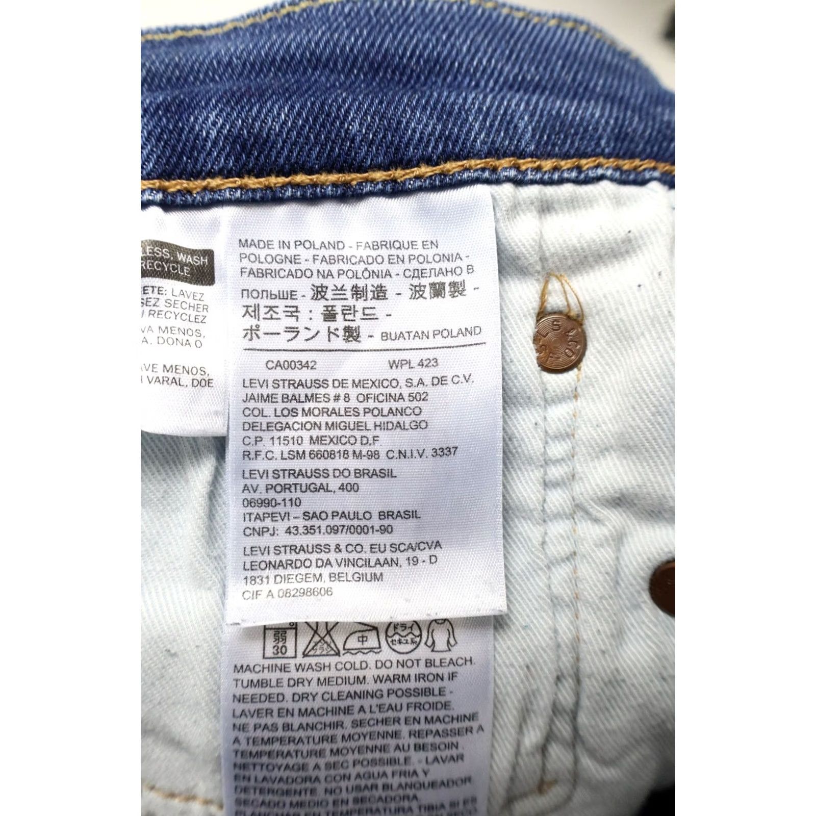 Levi's LEVI'S 511 Jeans Men's Blue Denim W32/L32 Stretchy Whiskers Faded Size US 32 / EU 48 - 5 Thumbnail