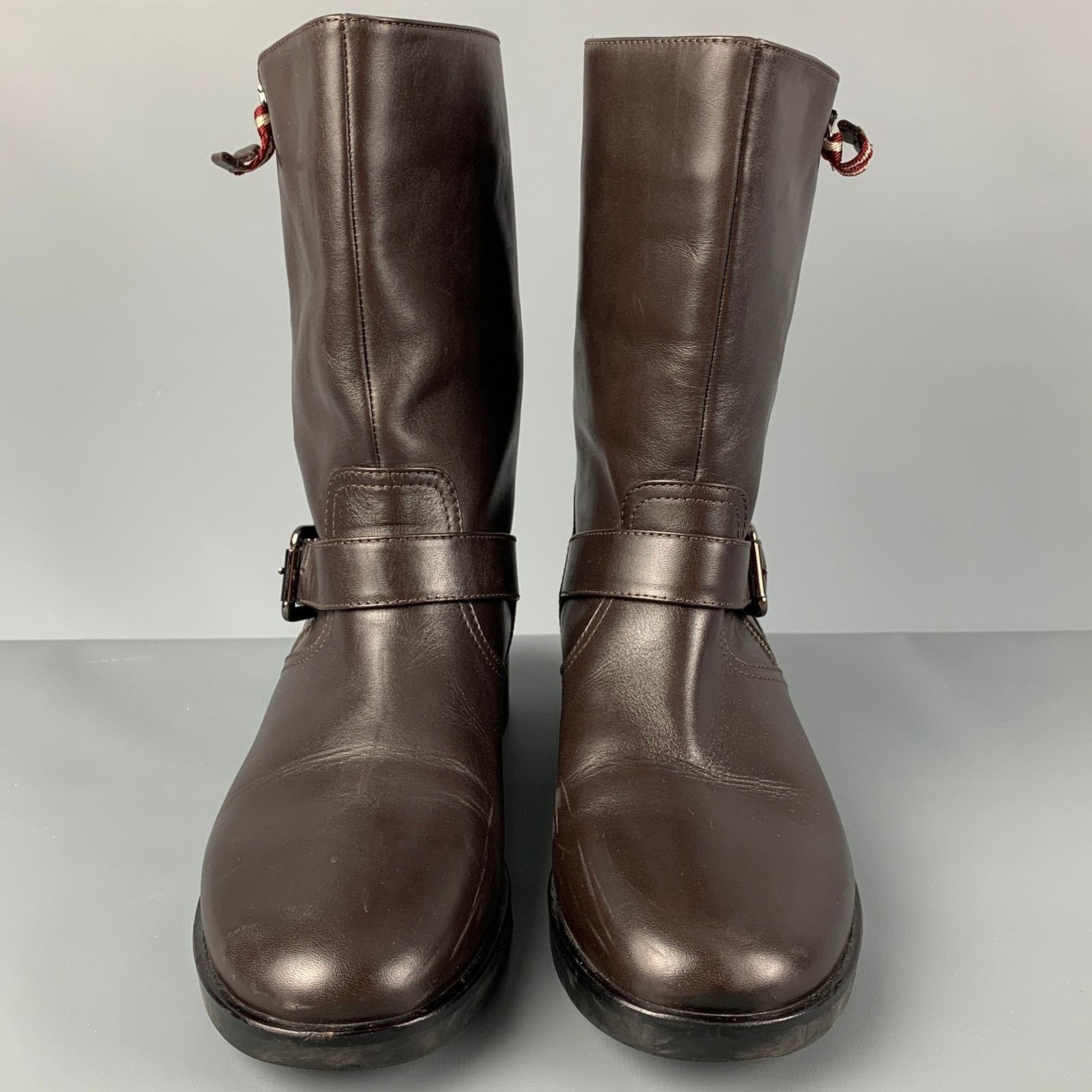 Bally BALLY Size 12 Brown Leather Solid Belted Women Boots Size US 12 / IT 42 - 4 Thumbnail