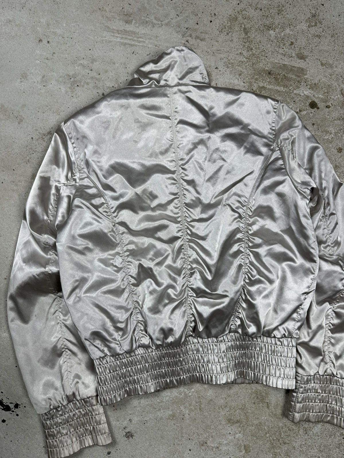 If Six Was Nine × Japanese Brand × Le Grande Bleu (L.G.B.) Vintage Y2K Faux Fur Silver Light Track Bomber Jacket Size US S / EU 44-46 / 1 - 11 Thumbnail