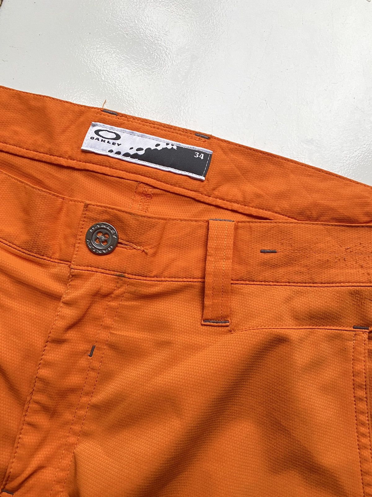 Oakley × Vintage Rare oakley nylon orange pants 2000s Size US 33 - 8 Thumbnail