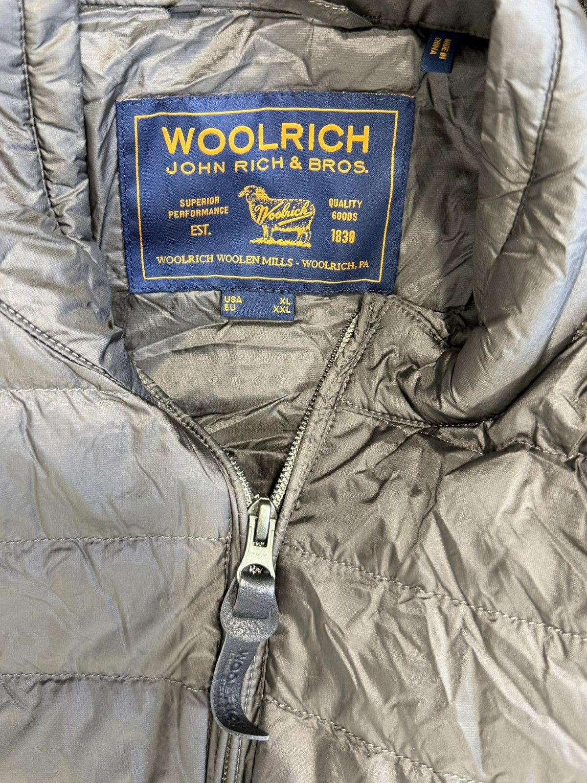 Woolrich Woolen Mills Woolrich John Rich & Bros. Zipped Warm Down Jacket Size US XL / EU 56 / 4 - 5 Thumbnail