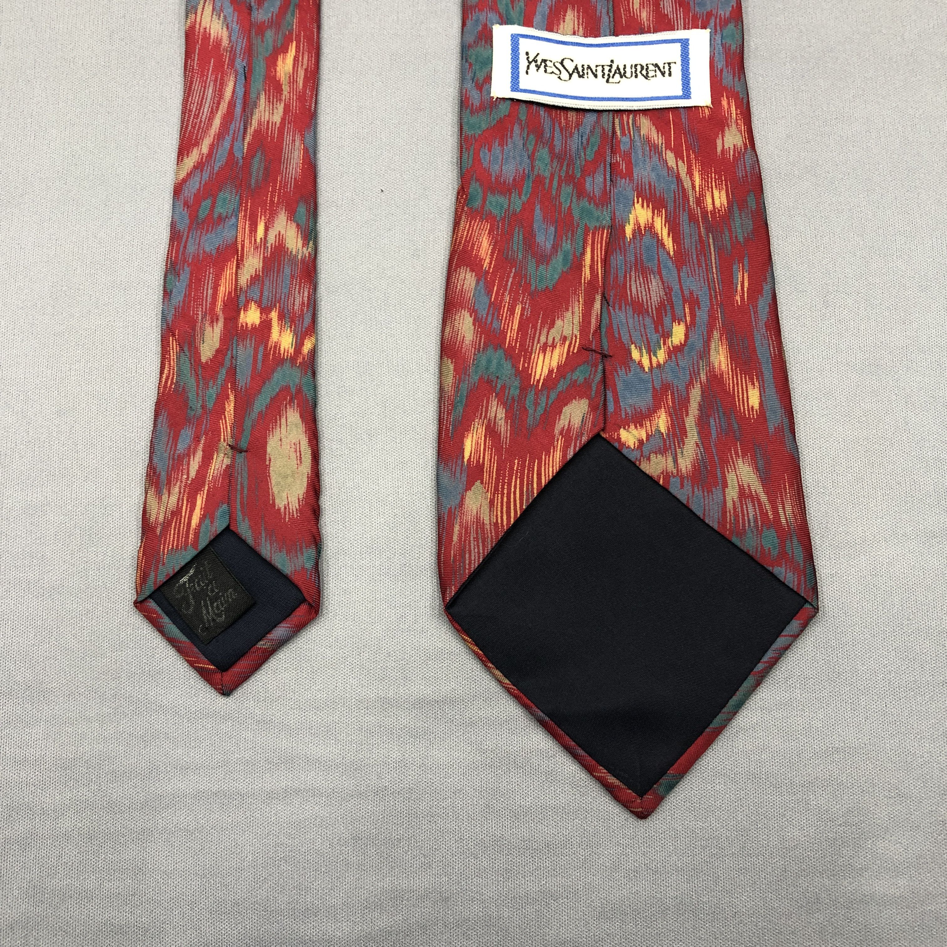 Yves Saint Laurent Vintage Yves Saint Laurent SILK Necktie YSL Cravate Silk Tie Size ONE SIZE - 3 Thumbnail