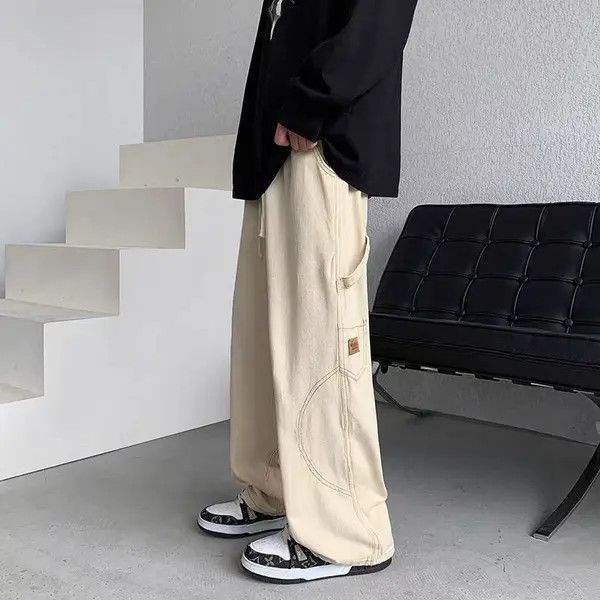 VIBE Khaki high street vintage baggy jeans Size US 32 / EU 48 - 7 Thumbnail