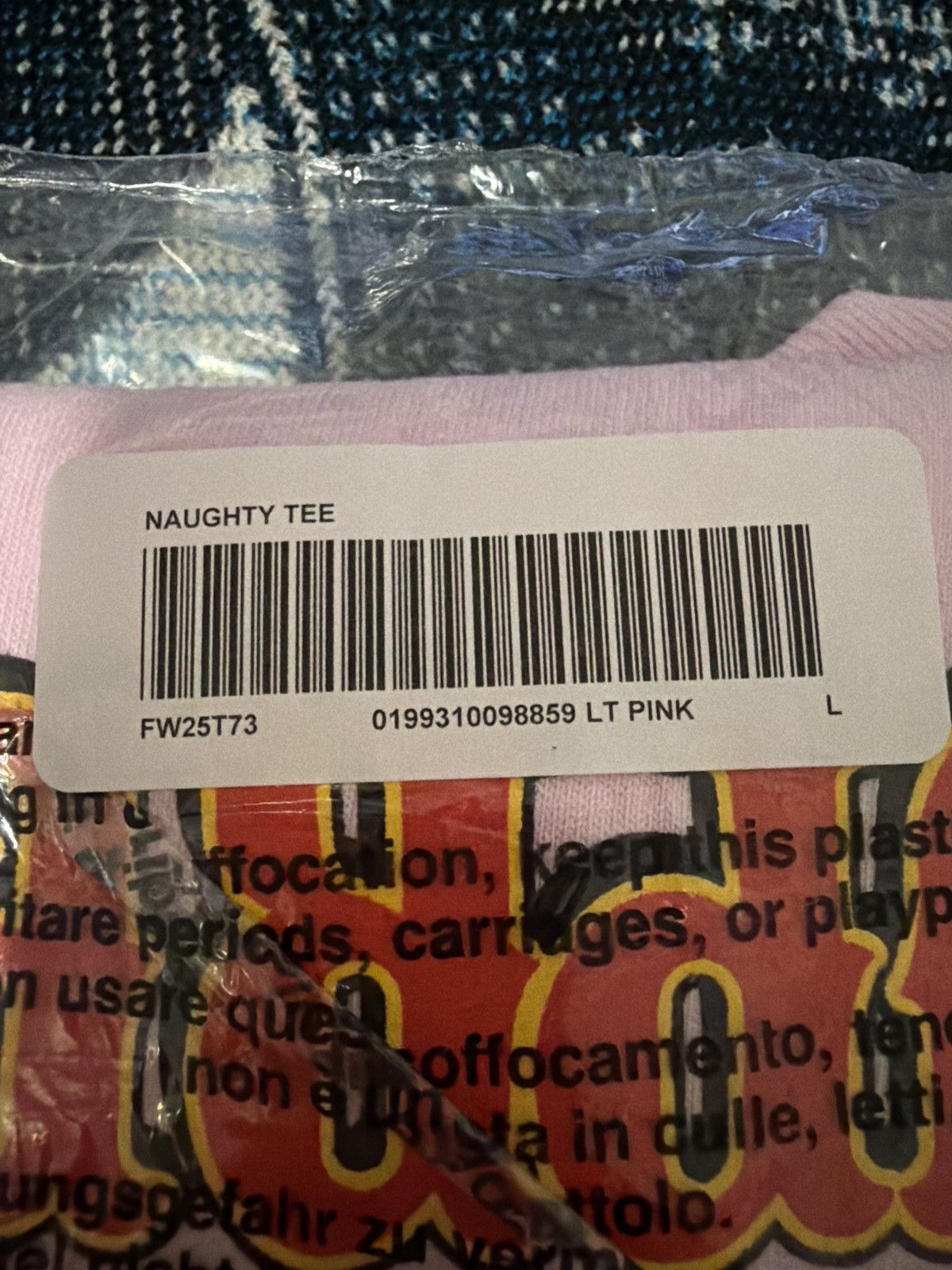 Supreme Supreme Naughty Tee FW25 Size US L / EU 52-54 / 3 - 3 Thumbnail