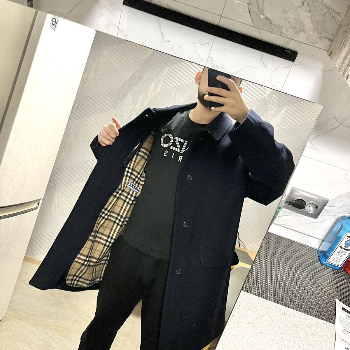 Burberry Authentic Burberry Cashmere Wool Coat Size US XXL / EU 58 / 5 - 23 Thumbnail
