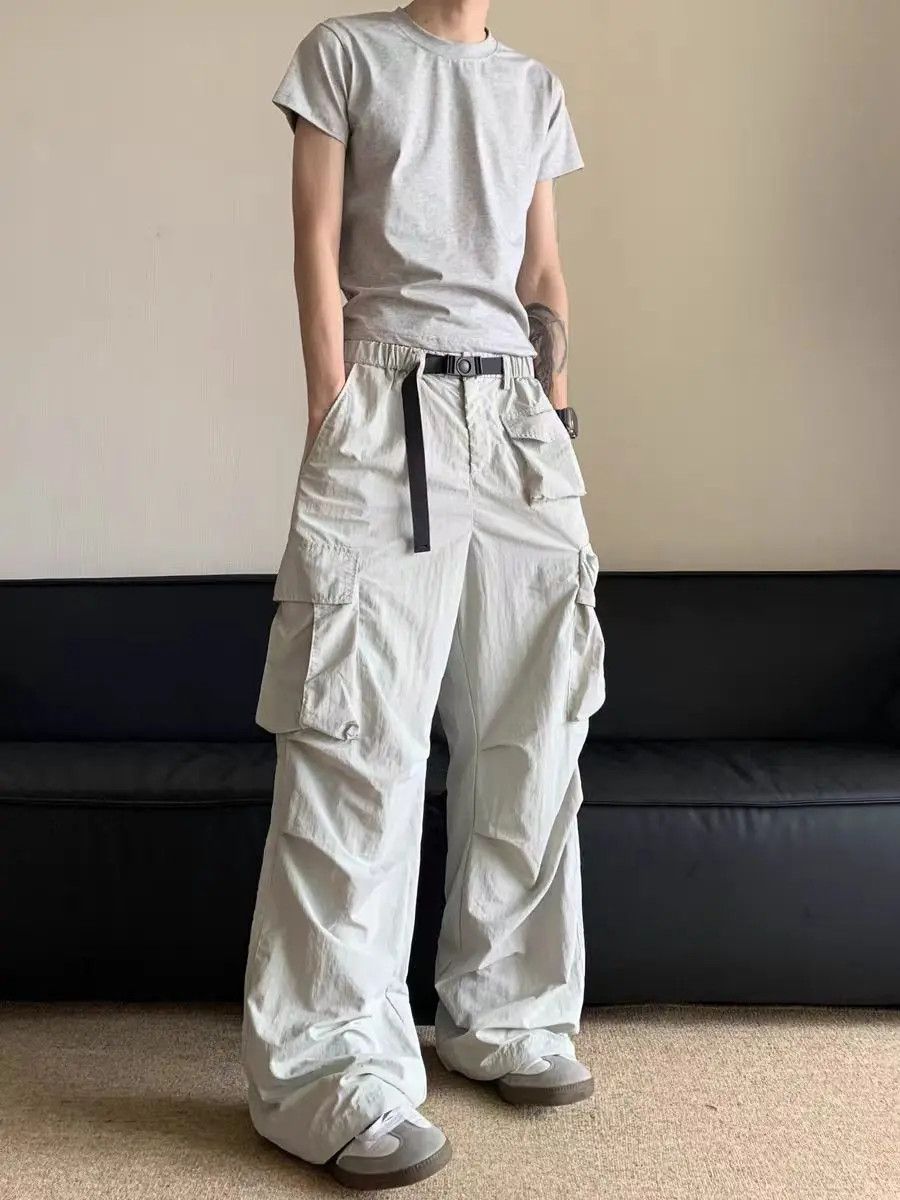 Japanese Brand × Jean Multi pocket street hip-hop loose casual pants Size US 34 / EU 50 - 1 Thumbnail